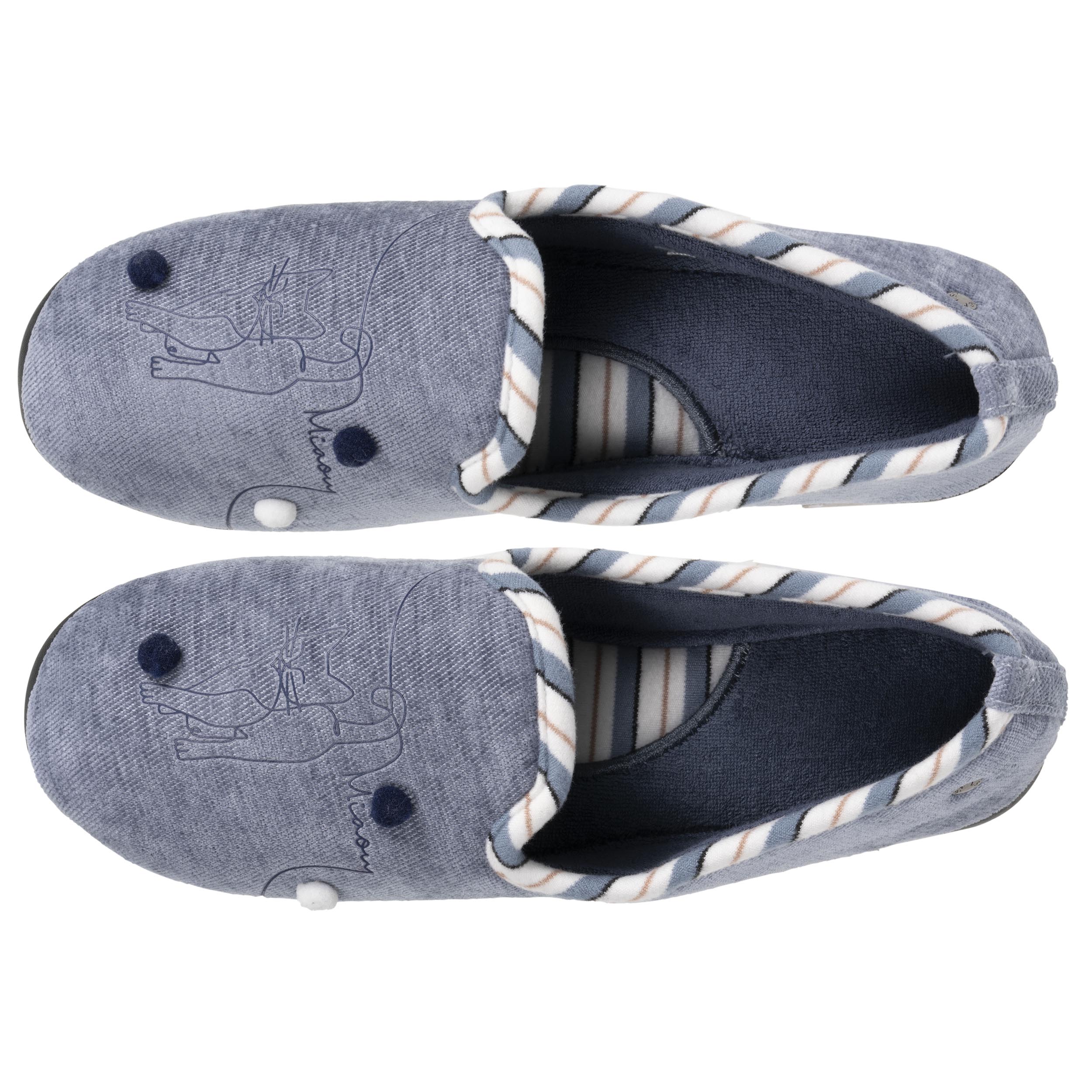 Chaussons Chaussons slippers Femme Bleu denim femme bleu Isotoner Chaussons Chaussons slippers Femme Bleu denim femme bleu Bleu denim