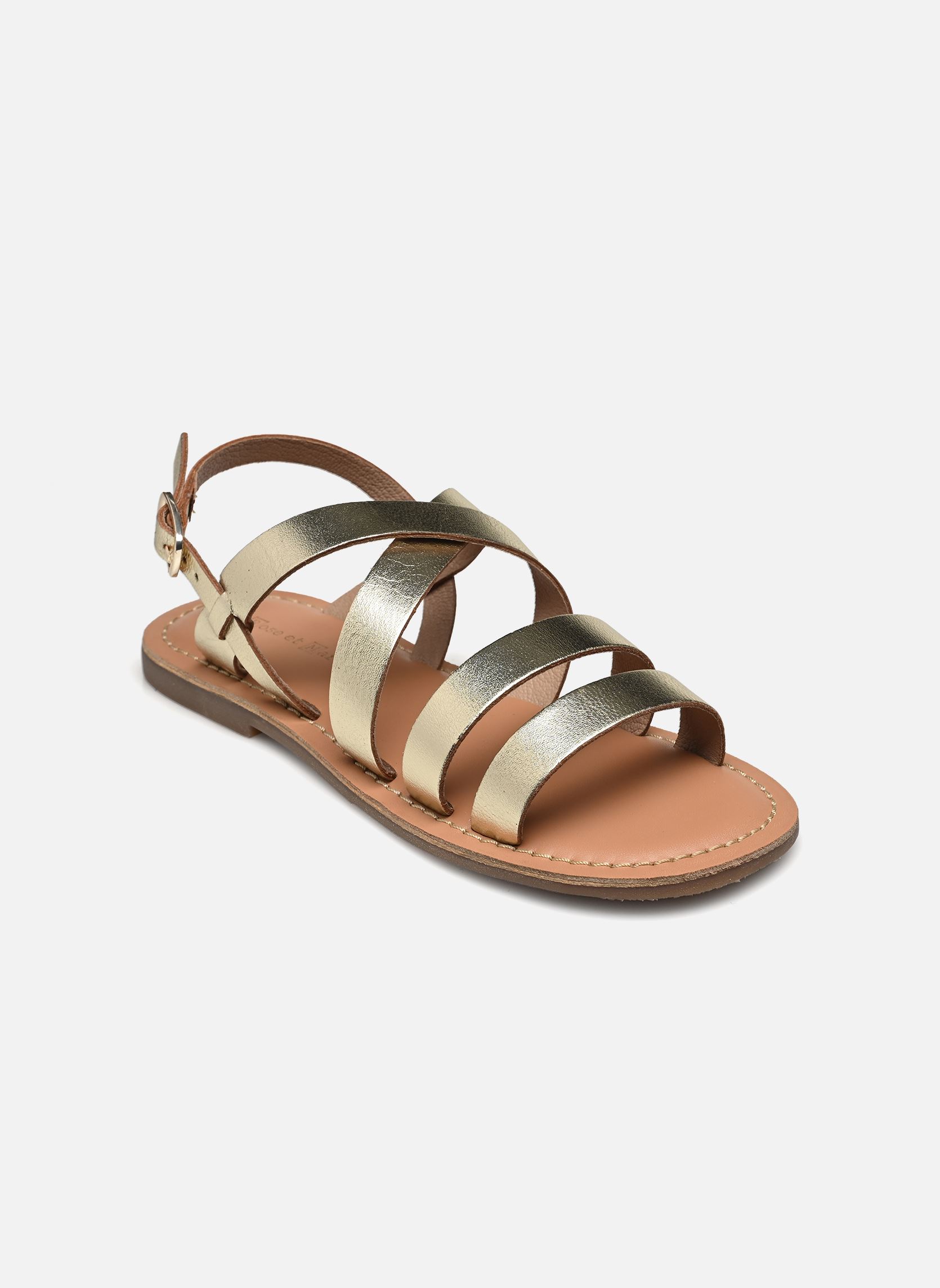 Sandales KALIX fille or et bronze Rose et Martin Sandales KALIX fille or et bronze Honey Gold