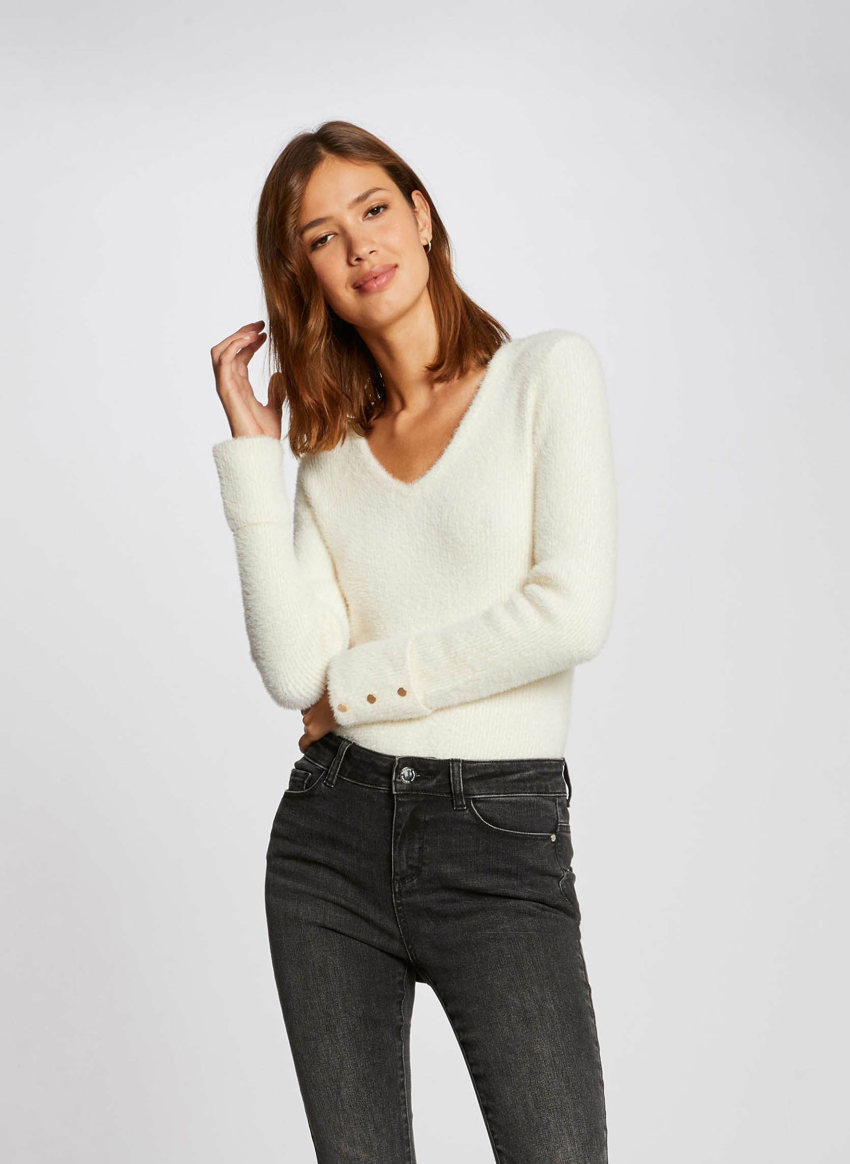 Morgan Pulls Pulls cols ronds - 212-MOOVE femme beige | Sarenza France