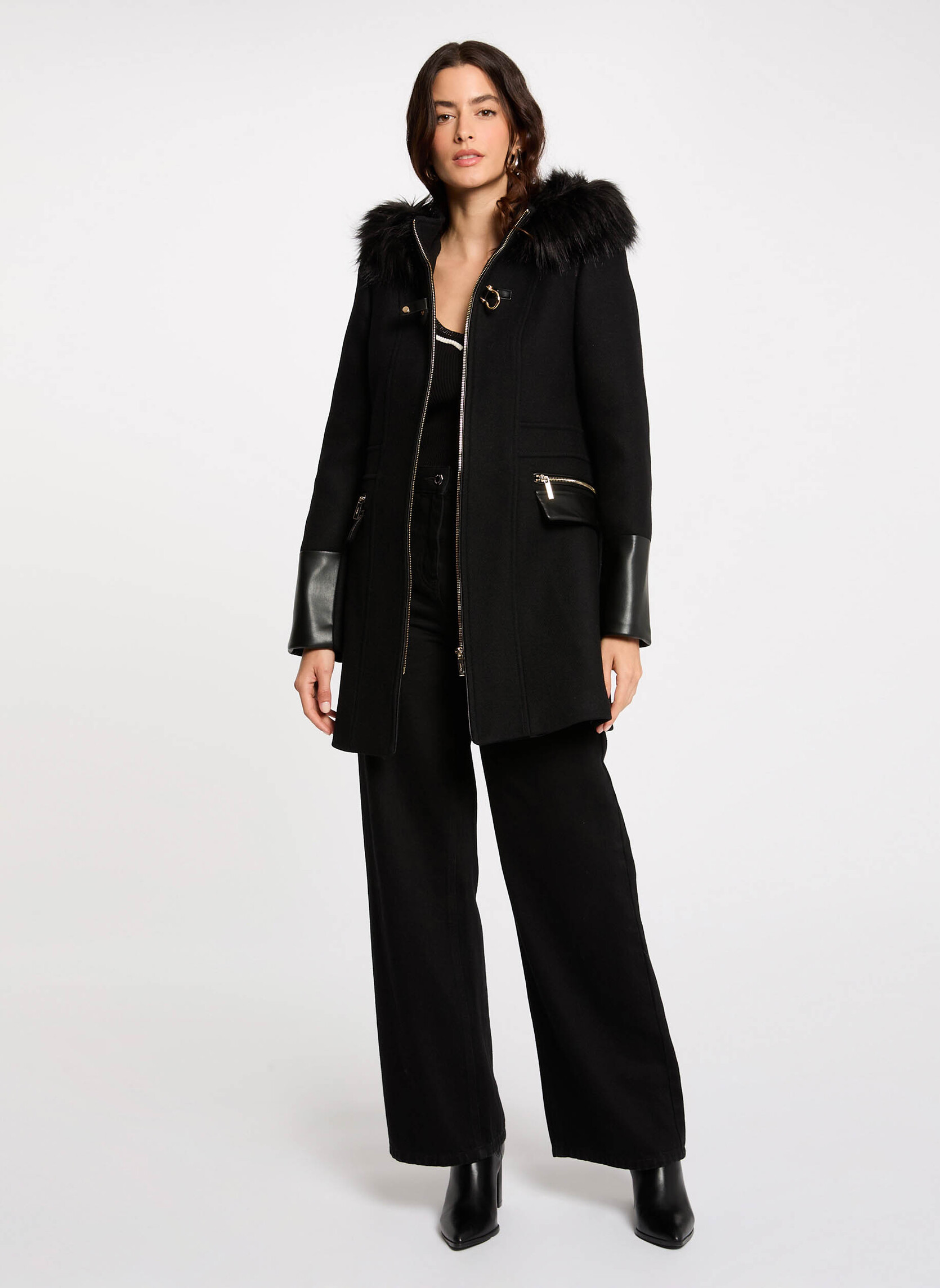 Manteaux classiques 222-GSIBIL femme noir Morgan Manteaux classiques 222-GSIBIL femme noir Noir
