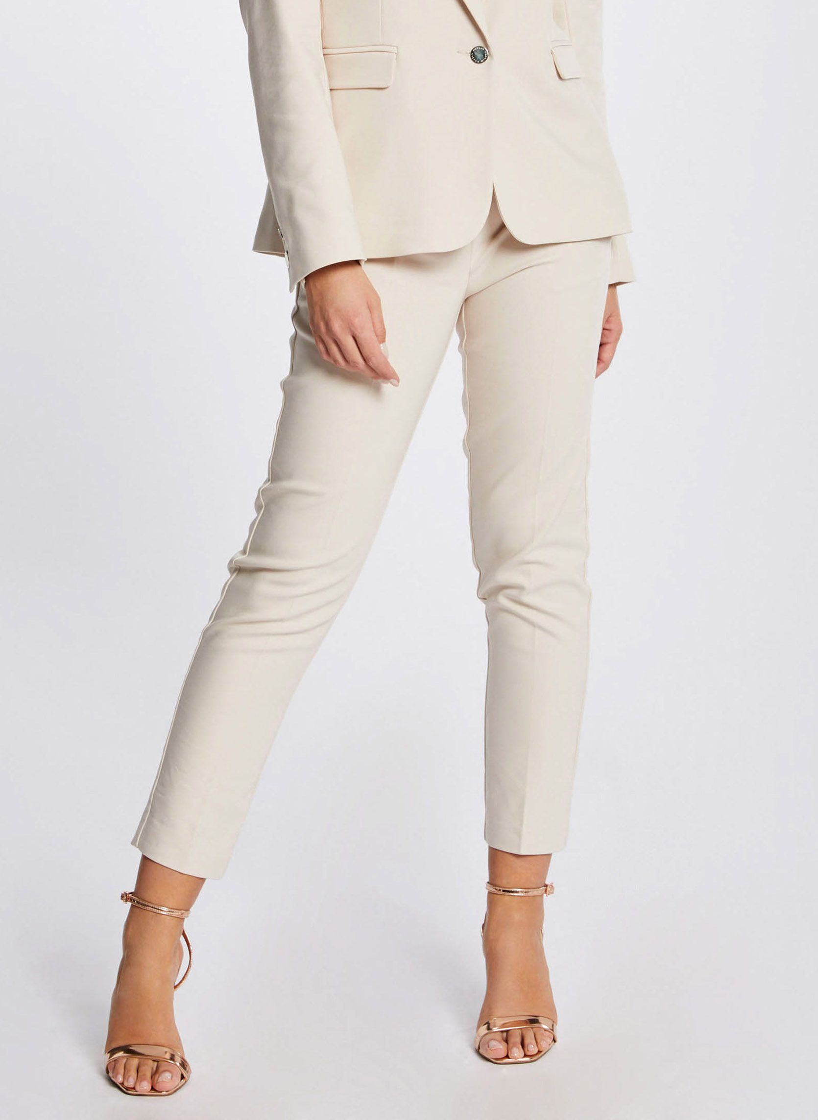 Pantalons droit 211-PROSY.F femme beige Morgan Pantalons droit 211-PROSY.F femme beige Beige