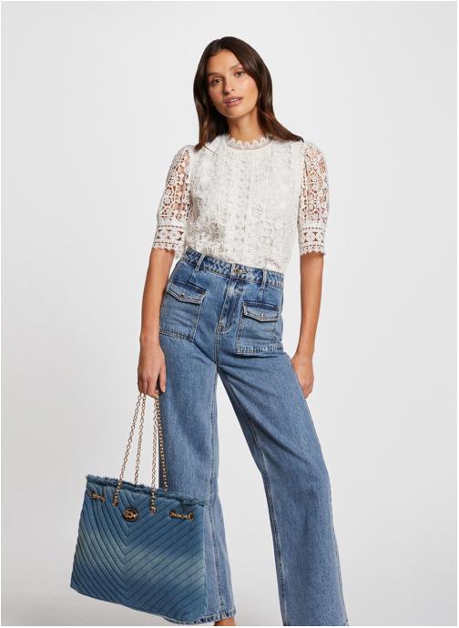 Morgan Blouses 221-OLAY femme blanc