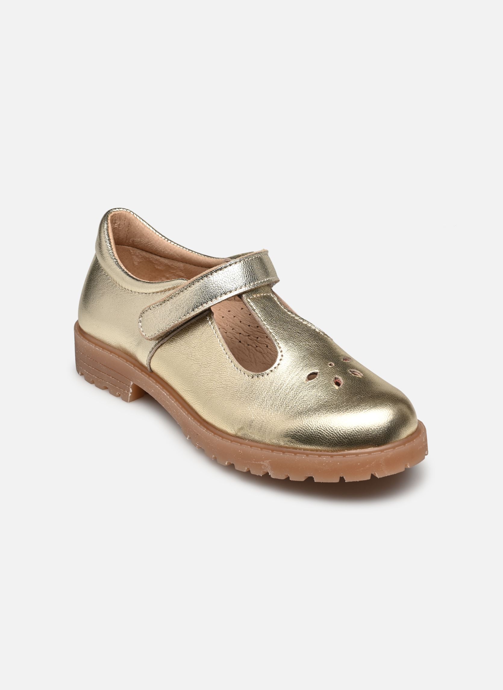 Ballerines TELMA fille or et bronze Rose et Martin Ballerines TELMA fille or et bronze Doré
