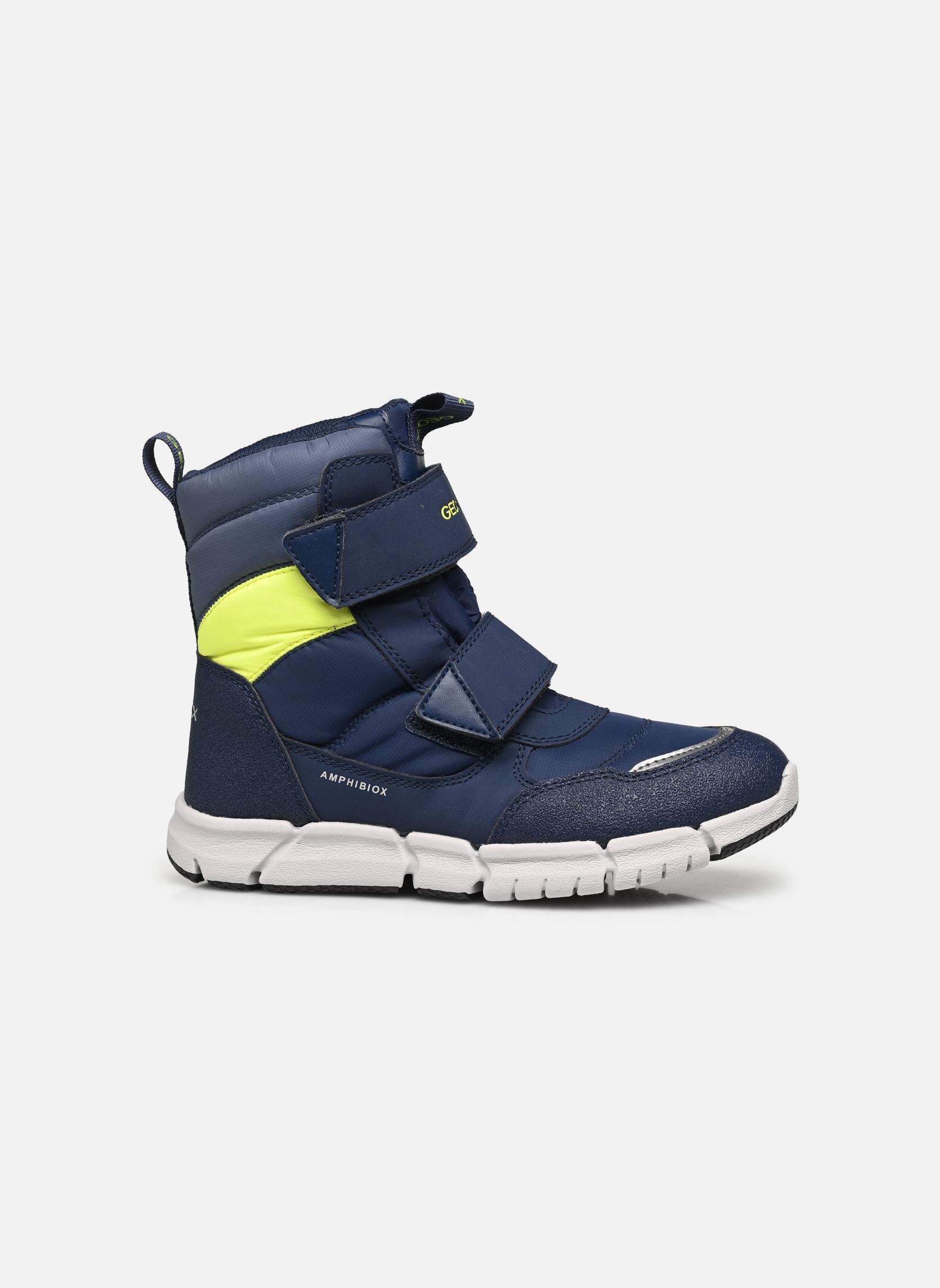 Snowboots J Flexyper Boy B Abx E jongens blauw Geox Snowboots J Flexyper Boy B Abx E jongens blauw NAVY FLUO YELLOW