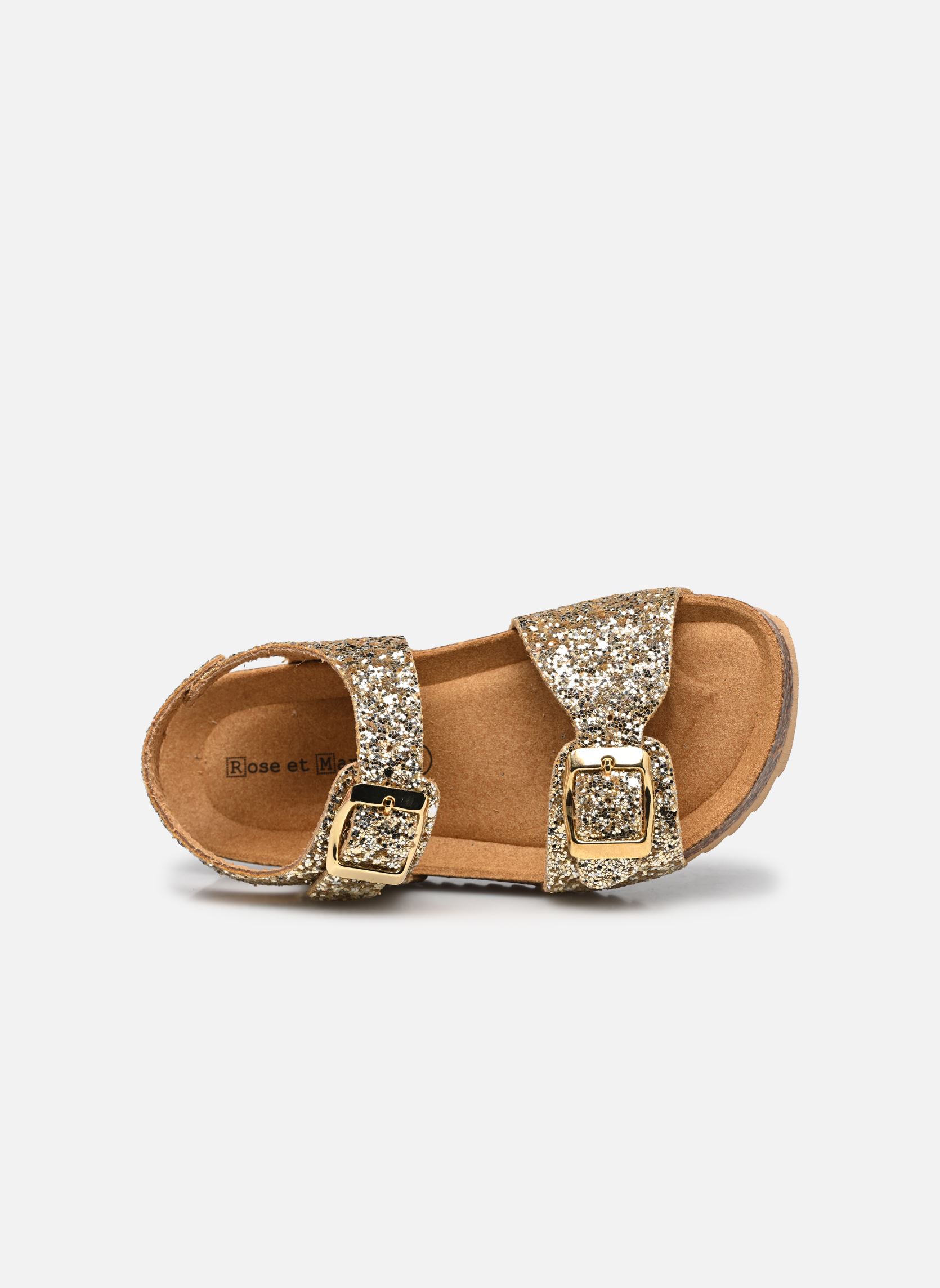 Sandales BODISSA fille or et bronze Rose et Martin Sandales BODISSA fille or et bronze Glitter Platino