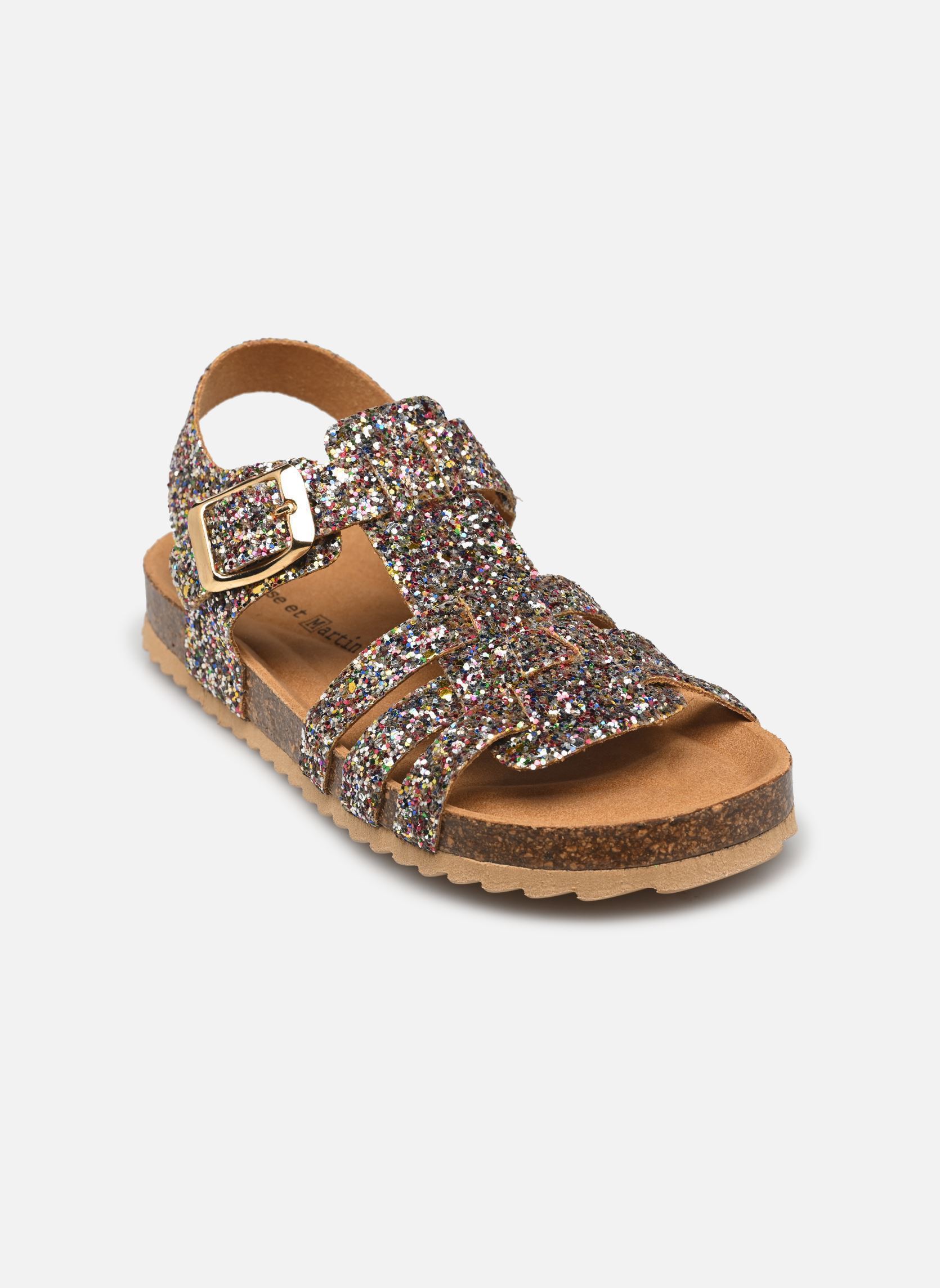 Sandales BOLISSE fille multicolore Rose et Martin Sandales BOLISSE fille multicolore GLITTER MULTI