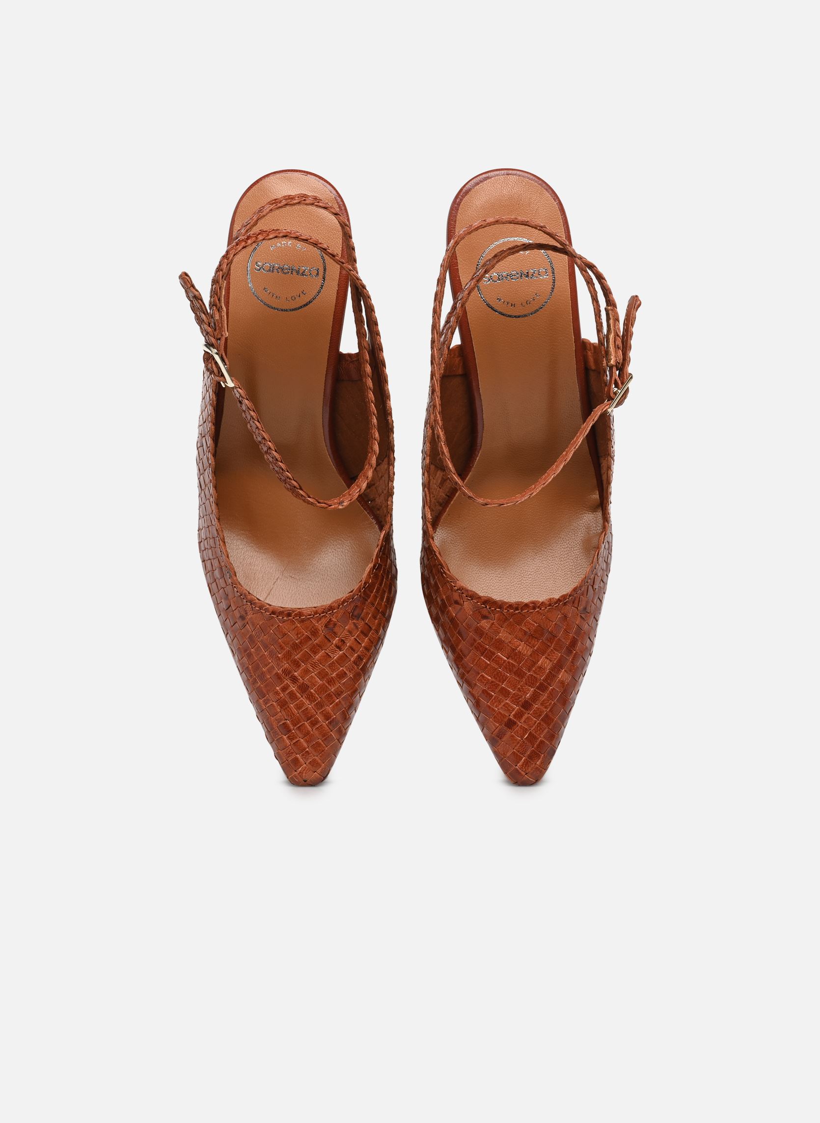 Escarpins à brides Evene femme marron Made By Sarenza Escarpins à brides Evene femme marron TRENZADO MID BROWN