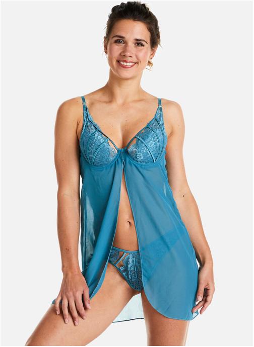 Pomm'Poire Nuisettes Babydoll bleu Voltige femme bleu