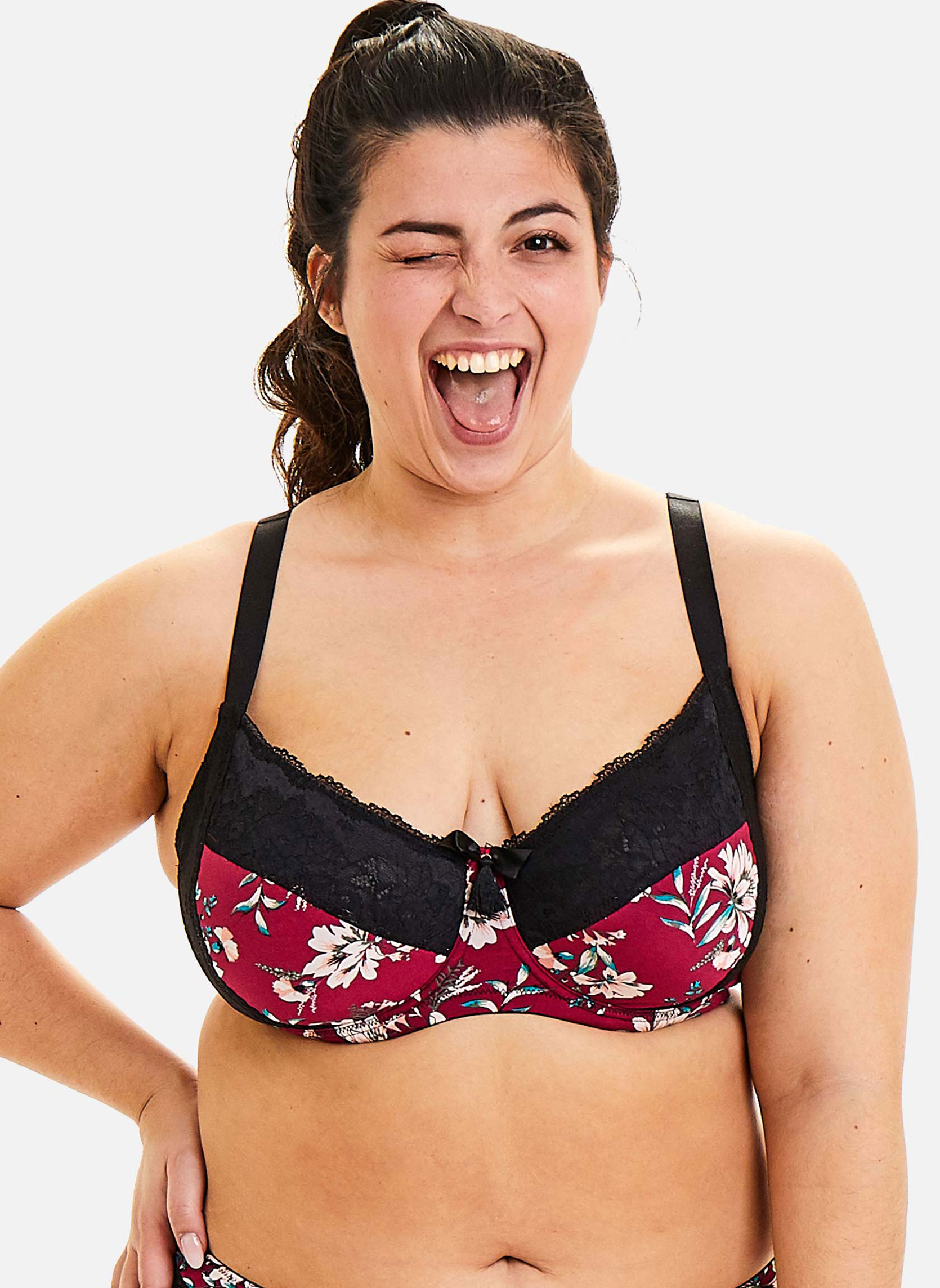 Brassières Soutien-gorge grand maintien bordeaux Pivoine femme rouge Pomm'Poire Brassières Soutien-gorge grand maintien bordeaux Pivoine femme rouge Rouge