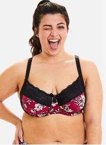 Brassières Soutien-gorge grand maintien bordeaux Pivoine femme rouge Pomm'Poire Brassières Soutien-gorge grand maintien bordeaux Pivoine femme rouge Rouge