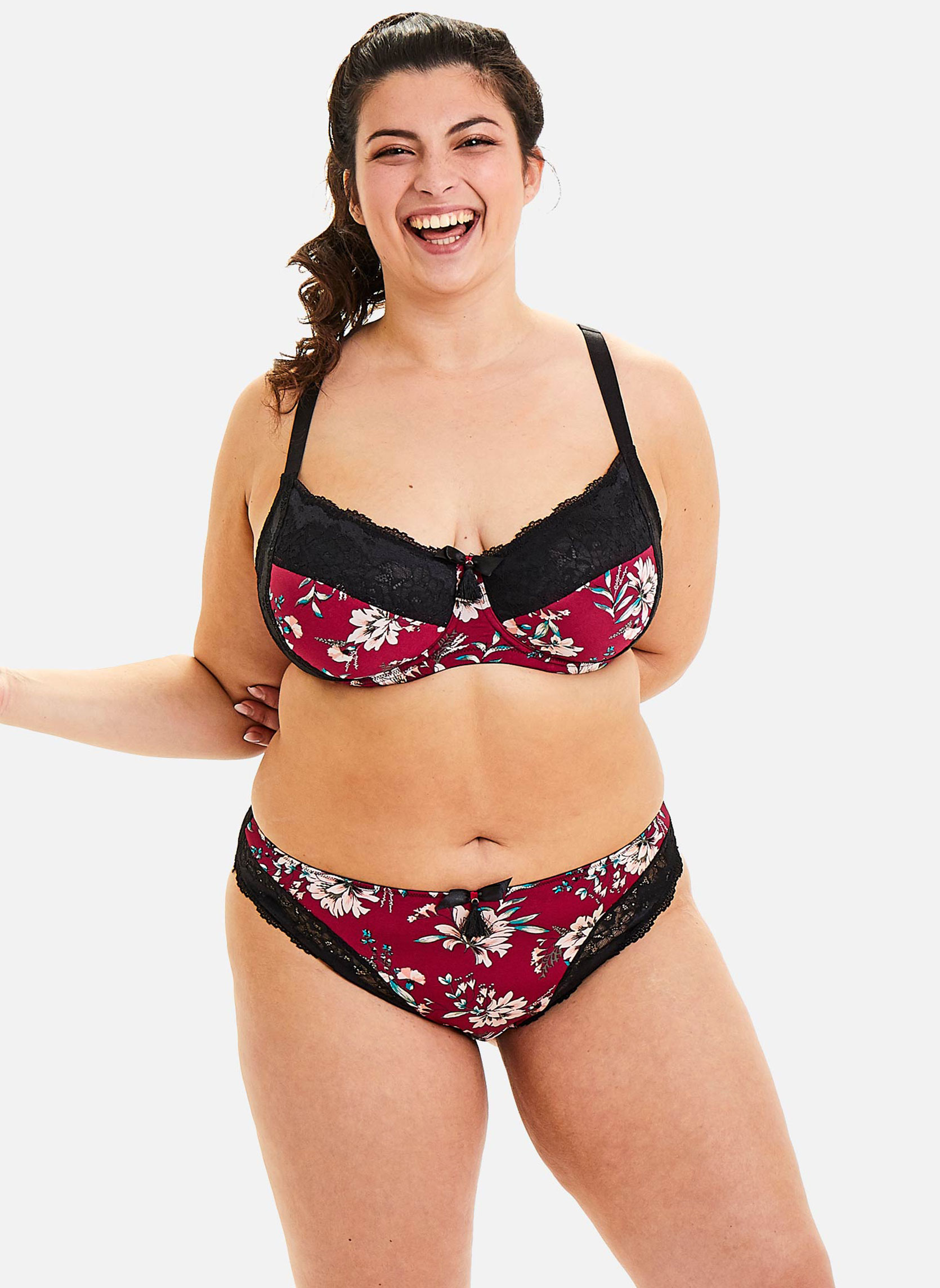 Brassières Soutien-gorge grand maintien bordeaux Pivoine femme rouge Pomm'Poire Brassières Soutien-gorge grand maintien bordeaux Pivoine femme rouge Rouge