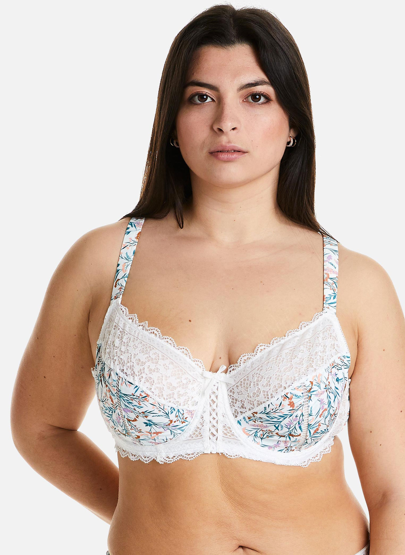 Brassières Soutien-gorge à armatures grand maintien ivoire/orange Elena femme blanc Pomm'Poire Brassières Soutien-gorge à armatures grand maintien ivoire/orange Elena femme blanc Blanc