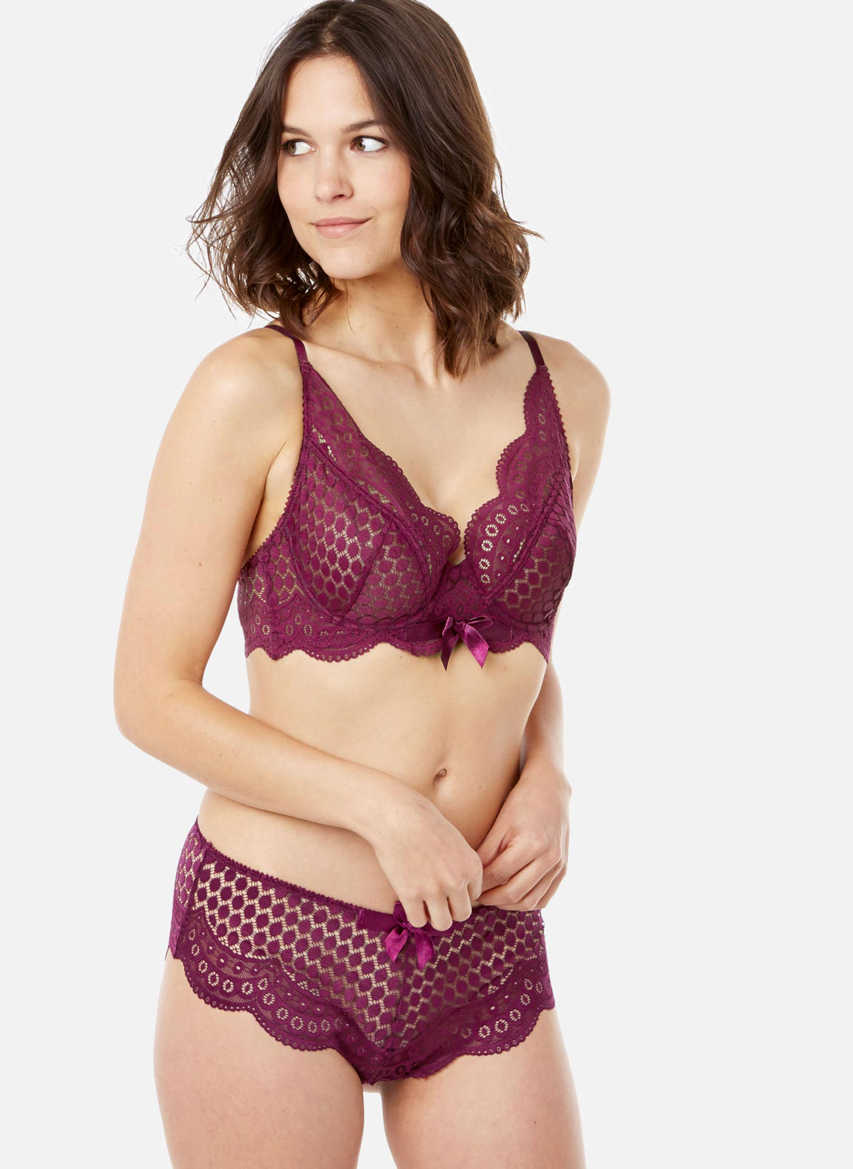 Brassières Soutien-gorge corbeille bordeaux Valentine femme rouge Pomm'Poire Brassières Soutien-gorge corbeille bordeaux Valentine femme rouge Rouge