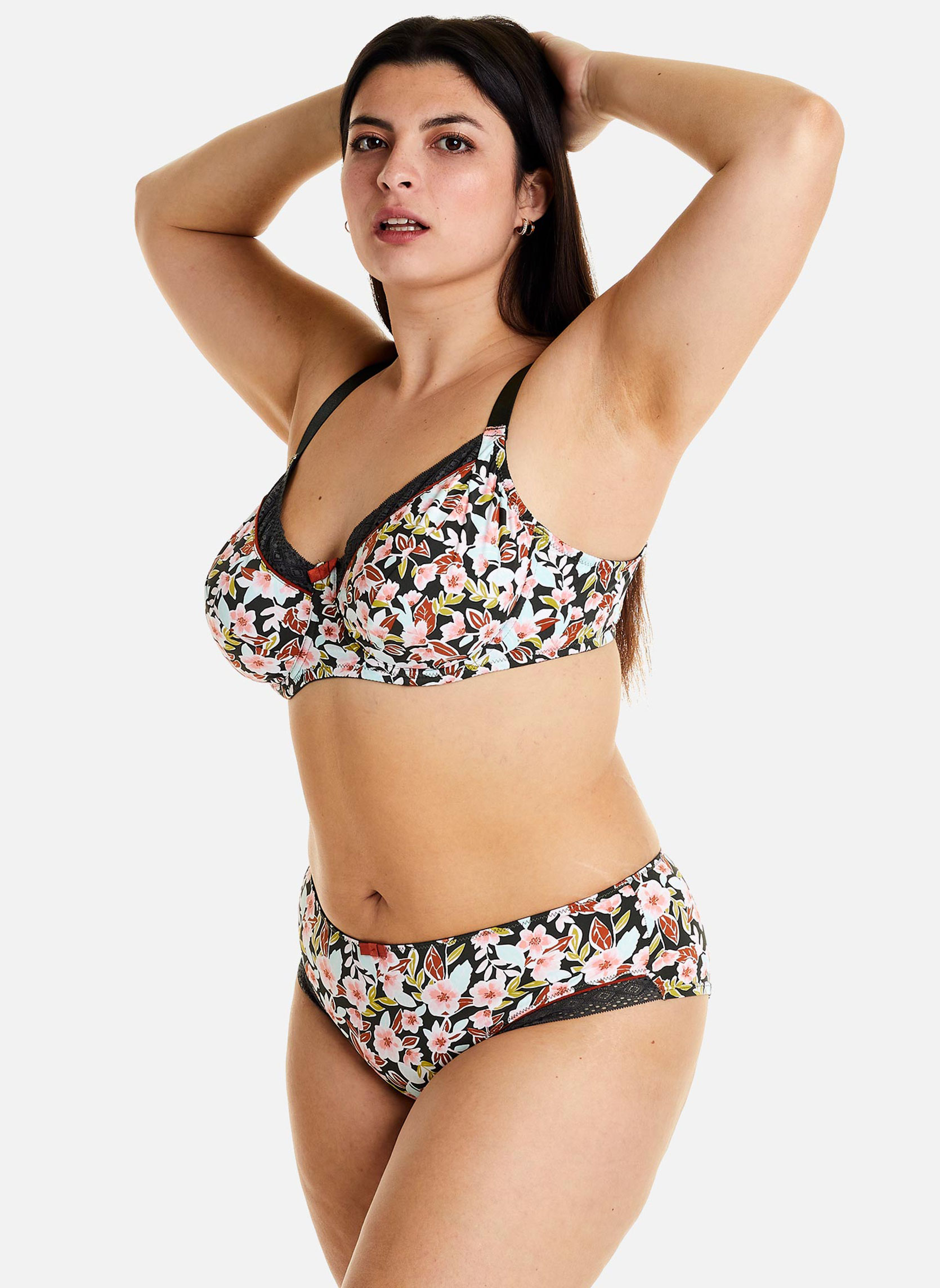 Brassières Soutien-gorge à armatures grand maintien kaki Seventies femme vert Pomm'Poire Brassières Soutien-gorge à armatures grand maintien kaki Seventies femme vert Vert