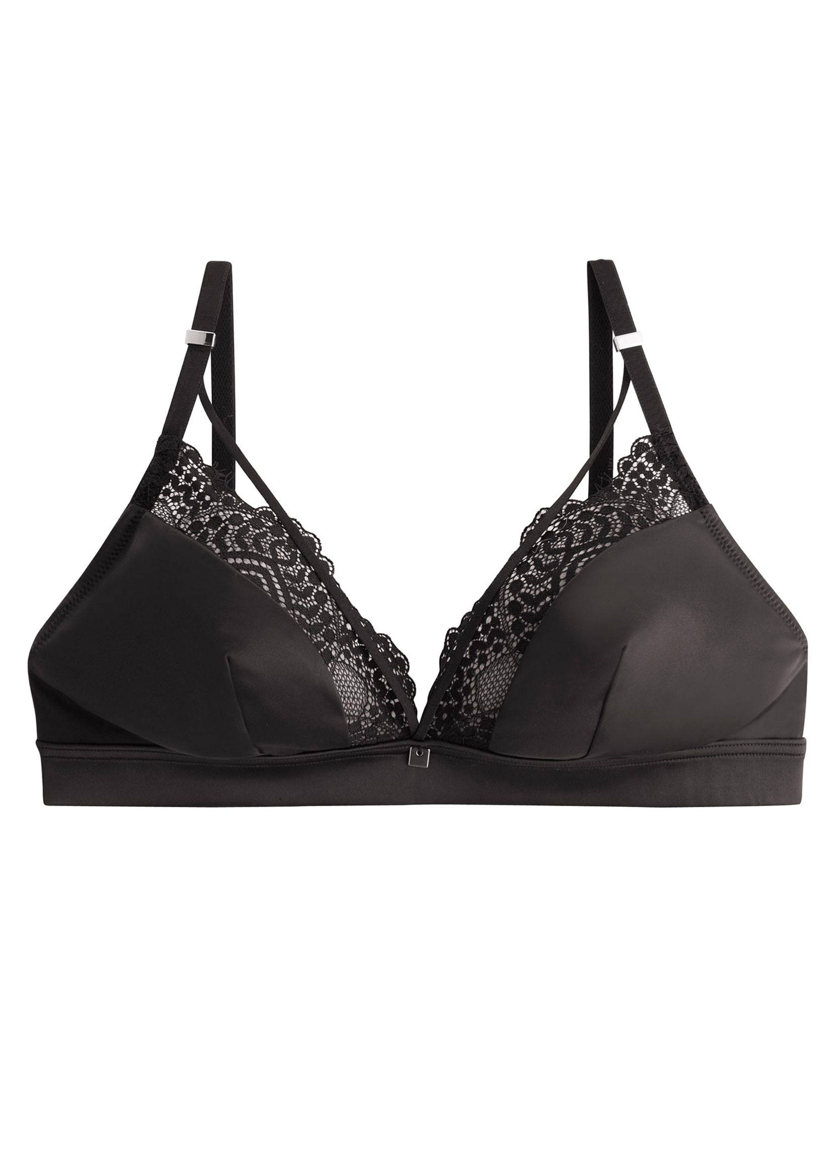 Brassières Soutien-gorge triangle sans armatures noir Effrontée femme noir Camille Cerf & Pomm'Poire Brassières Soutien-gorge triangle sans armatures noir Effrontée femme noir Noir