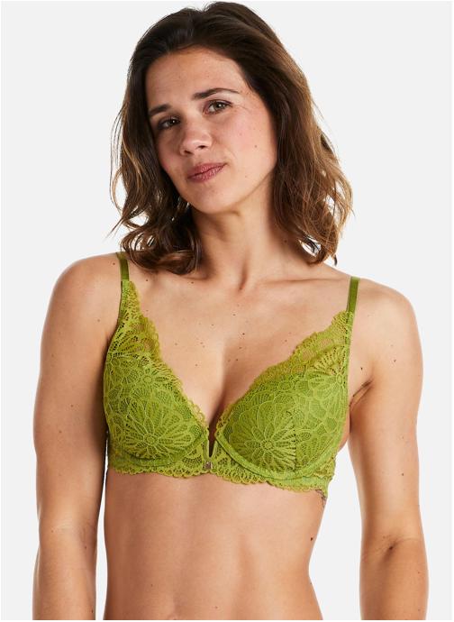 Camille Cerf & Pomm'Poire Brassières Soutien-gorge ampliforme coque moulée vert Fougère femme vert