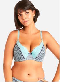 Brassières Soutien-gorge ampliforme turquoise Rose femme bleu Pomm'Poire Brassières Soutien-gorge ampliforme turquoise Rose femme bleu Bleu