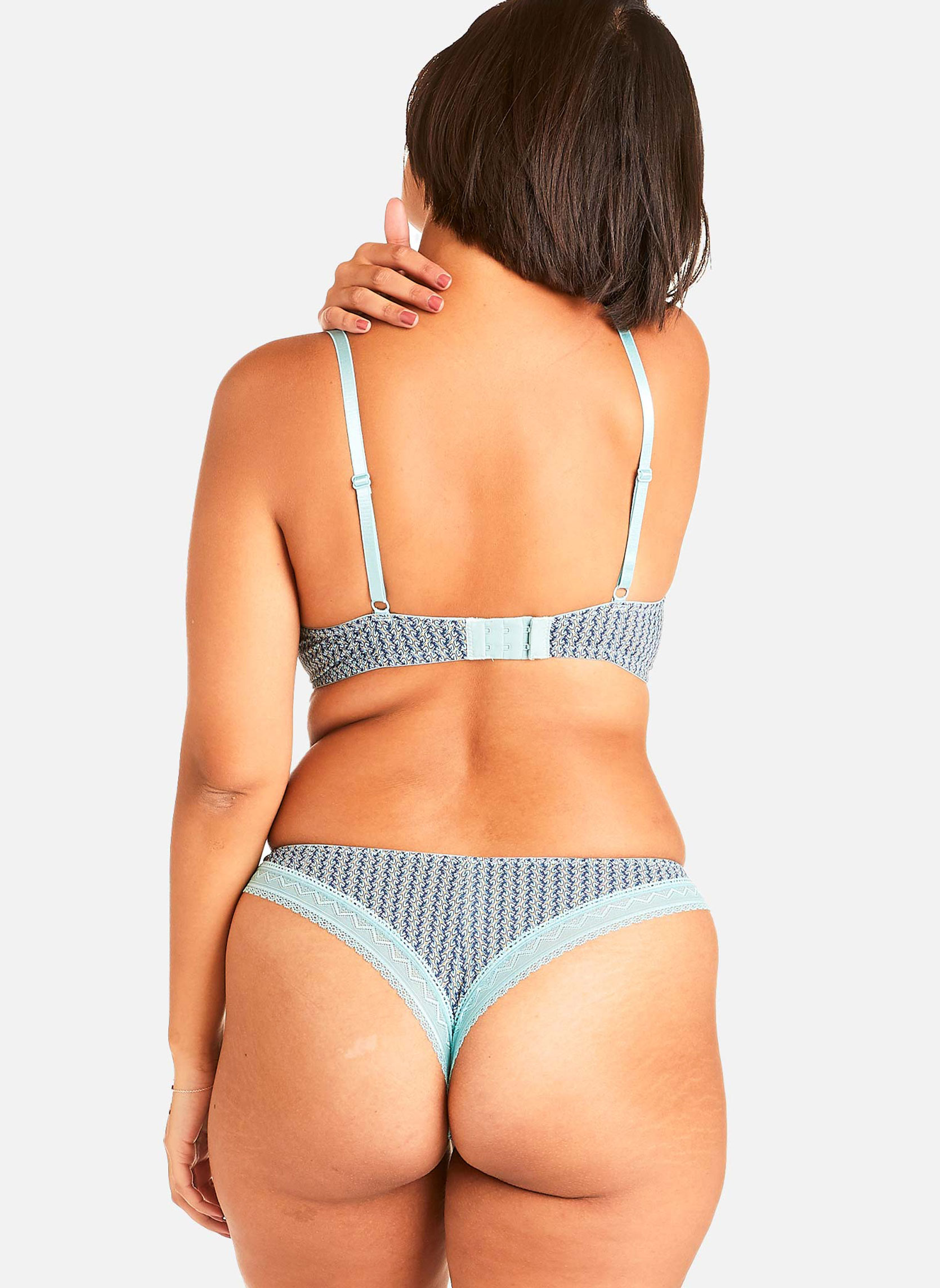 Brassières Soutien-gorge ampliforme turquoise Rose femme bleu Pomm'Poire Brassières Soutien-gorge ampliforme turquoise Rose femme bleu Bleu