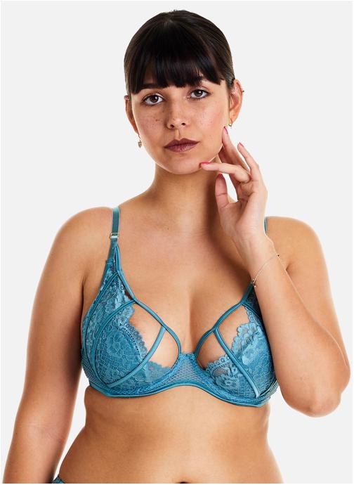 Pomm'Poire Brassières Soutien-gorge ampliforme coque moulée bleu Voltige femme bleu