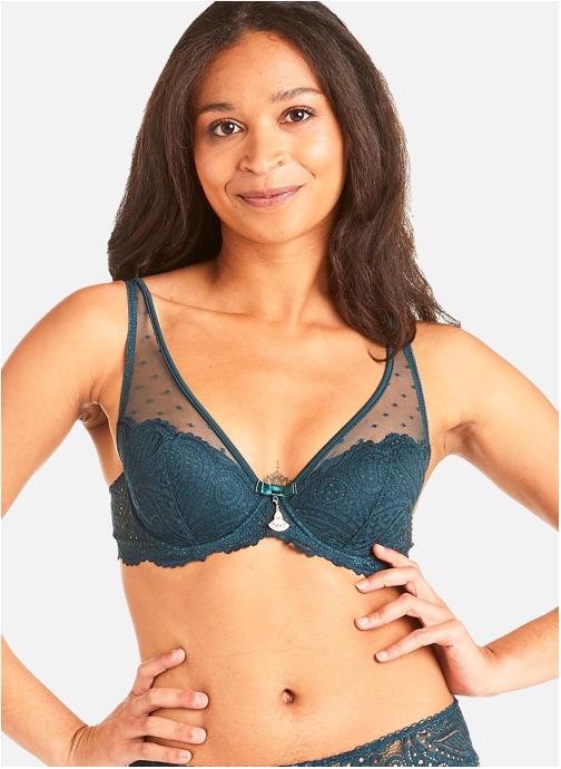 Pomm'Poire Brassières Soutien-gorge ampliforme turquoise Metro femme bleu
