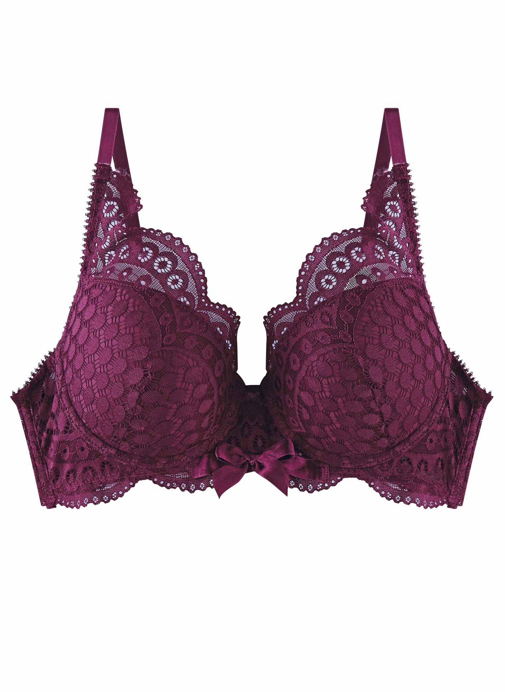 Brassières Soutien-gorge ampliforme coque moulée bordeaux Valentine femme rouge Pomm'Poire Brassières Soutien-gorge ampliforme coque moulée bordeaux Valentine femme rouge Rouge
