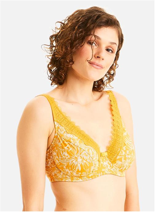 Pomm'Poire Brassières Soutien-gorge grand maintien jaune Pamoison femme jaune