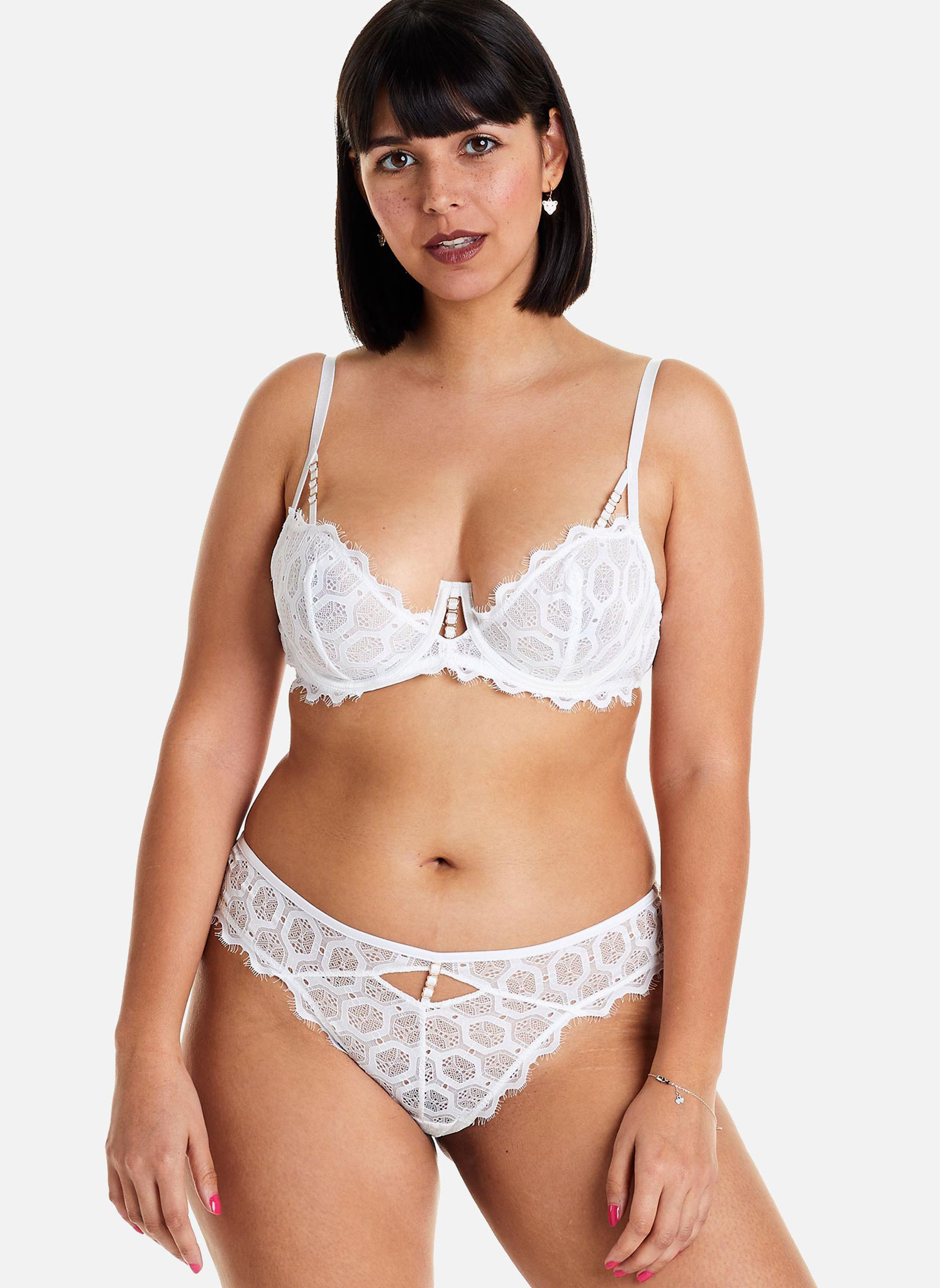 Brassières Soutien-gorge à armatures blanc Imprévisible femme blanc Pomm'Poire Brassières Soutien-gorge à armatures blanc Imprévisible femme blanc Blanc