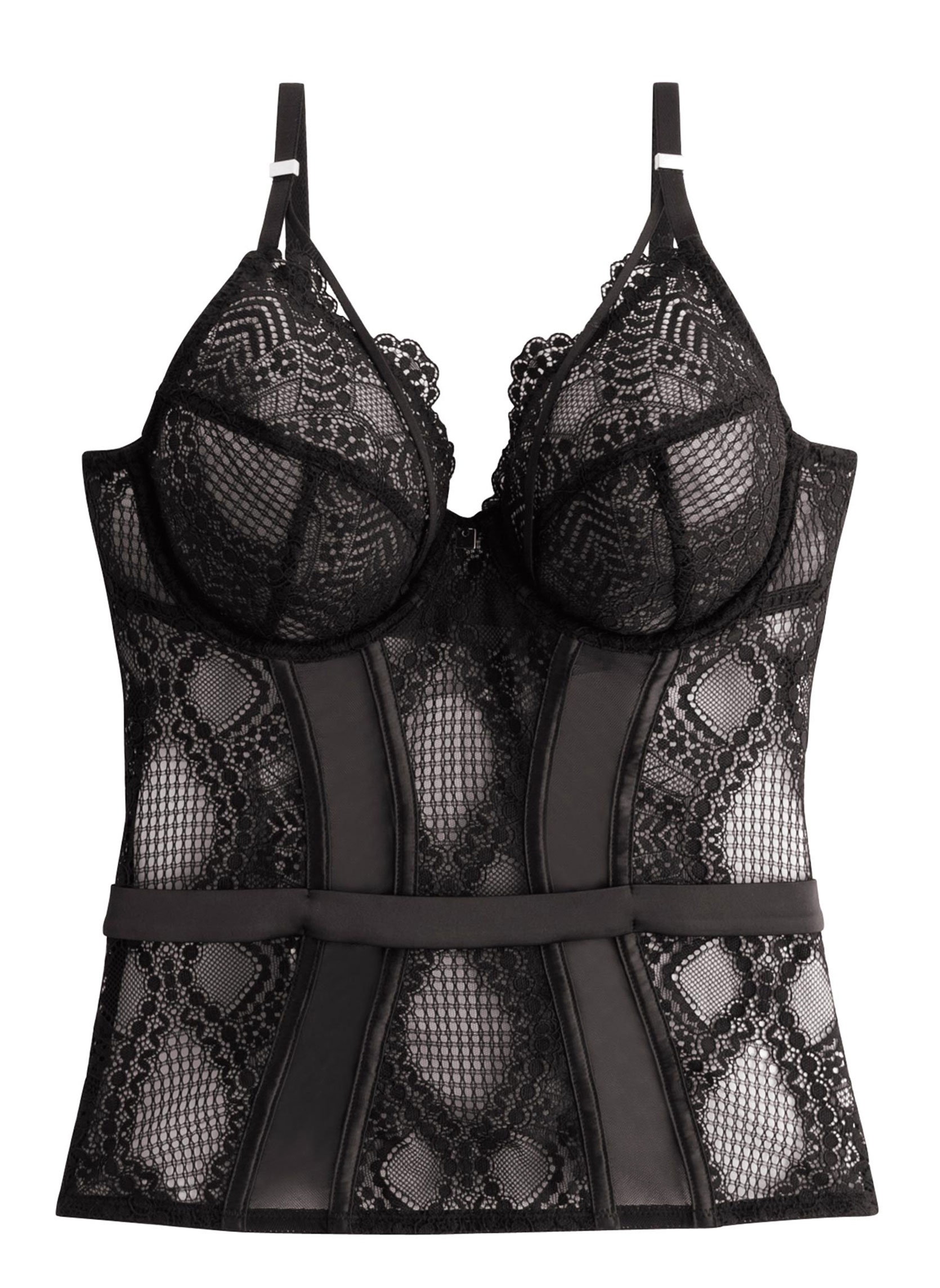 Brassières Corset noir Effrontée femme noir Camille Cerf & Pomm'Poire Brassières Corset noir Effrontée femme noir Noir