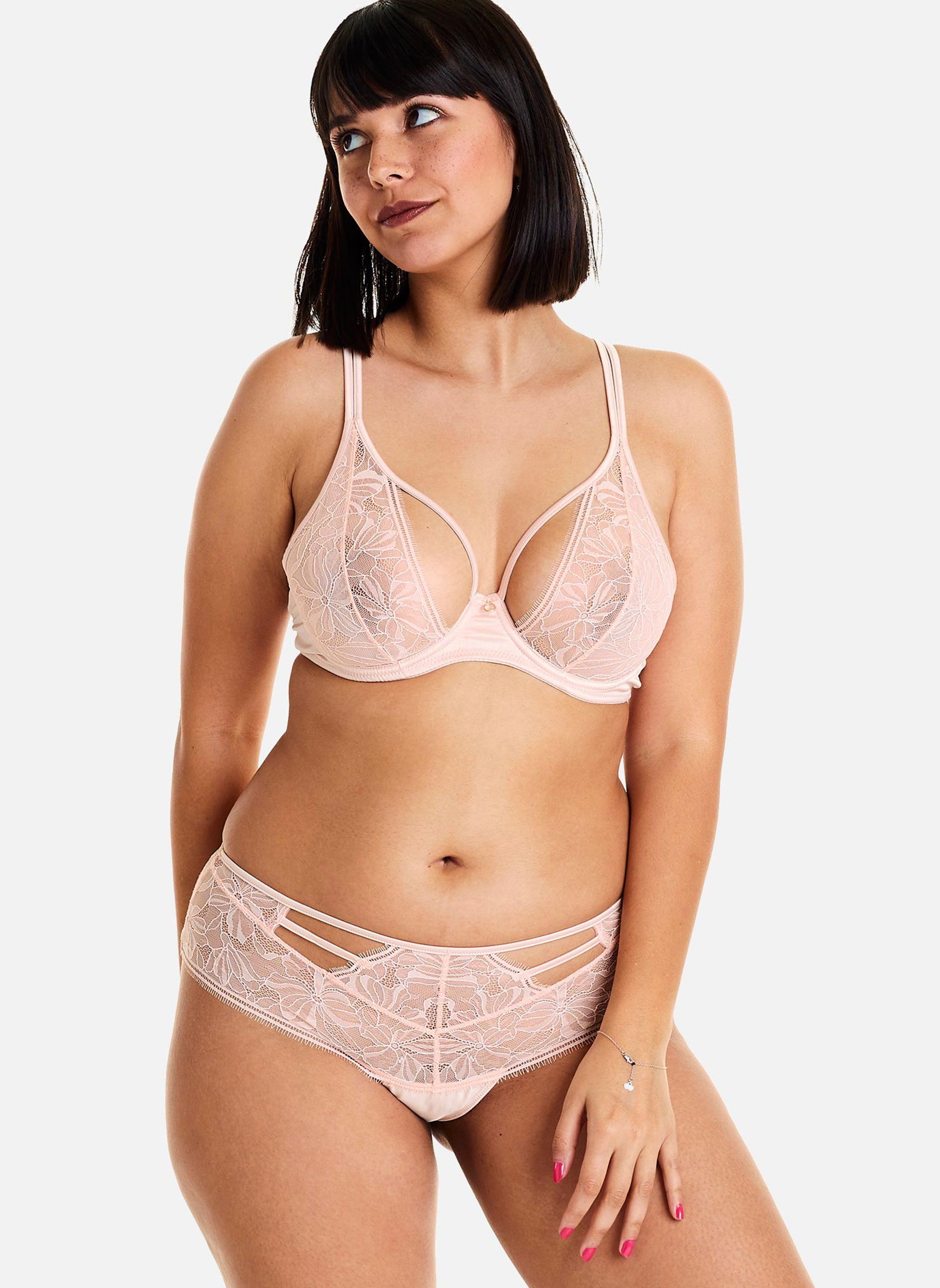 Brassières Soutien-gorge à armatures poudre Diabolique femme rose Pomm'Poire Brassières Soutien-gorge à armatures poudre Diabolique femme rose Rose