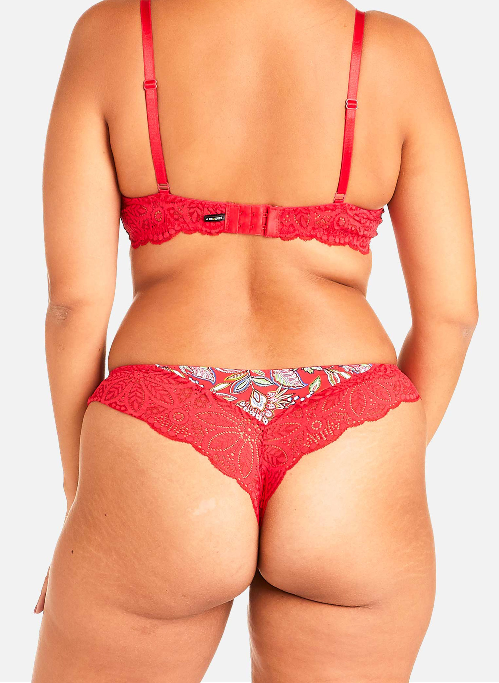 Culottes Tanga multico rouge Aria femme rouge Pomm'Poire Culottes Tanga multico rouge Aria femme rouge Rouge