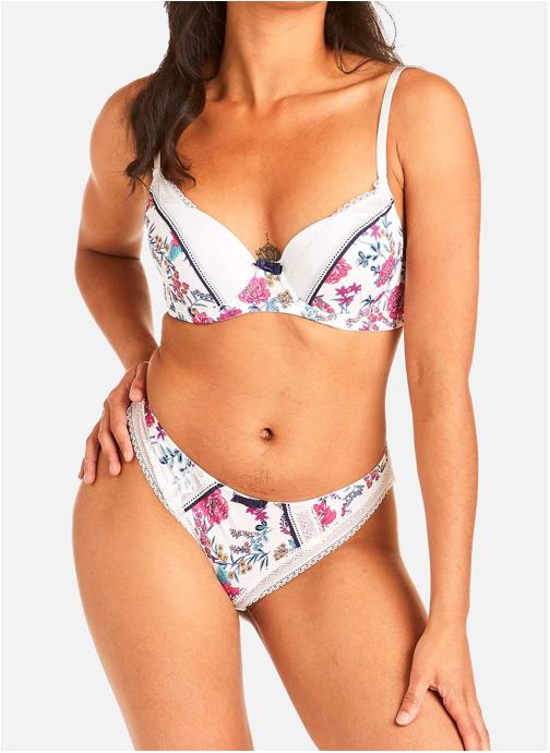 Pomm'Poire Culottes Tanga blanc Reflex femme blanc