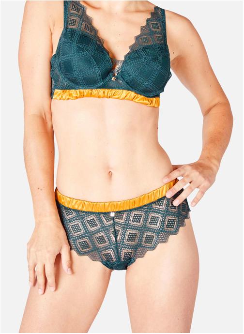 Camille Cerf & Pomm'Poire Culottes Shorty tanga vert Oslo femme vert