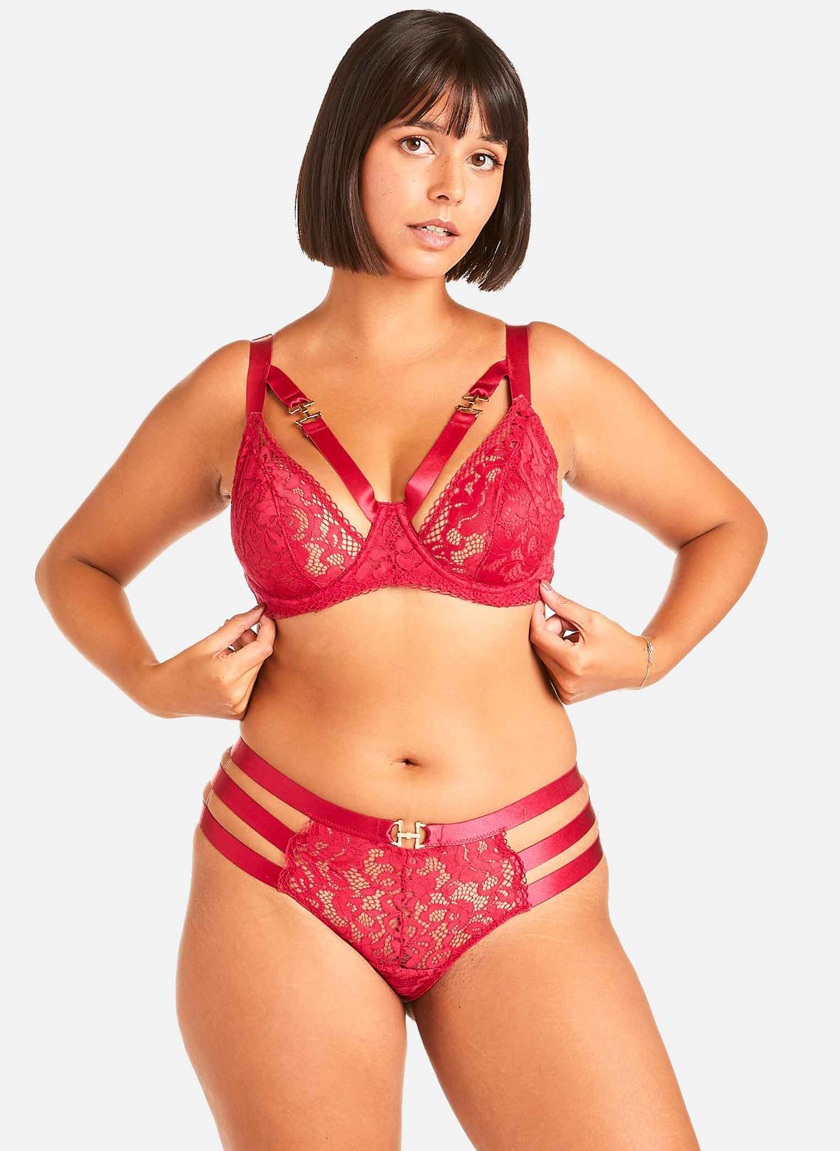 Culottes Shorty tanga bordeaux Danger femme rouge Pomm'Poire Culottes Shorty tanga bordeaux Danger femme rouge Rouge