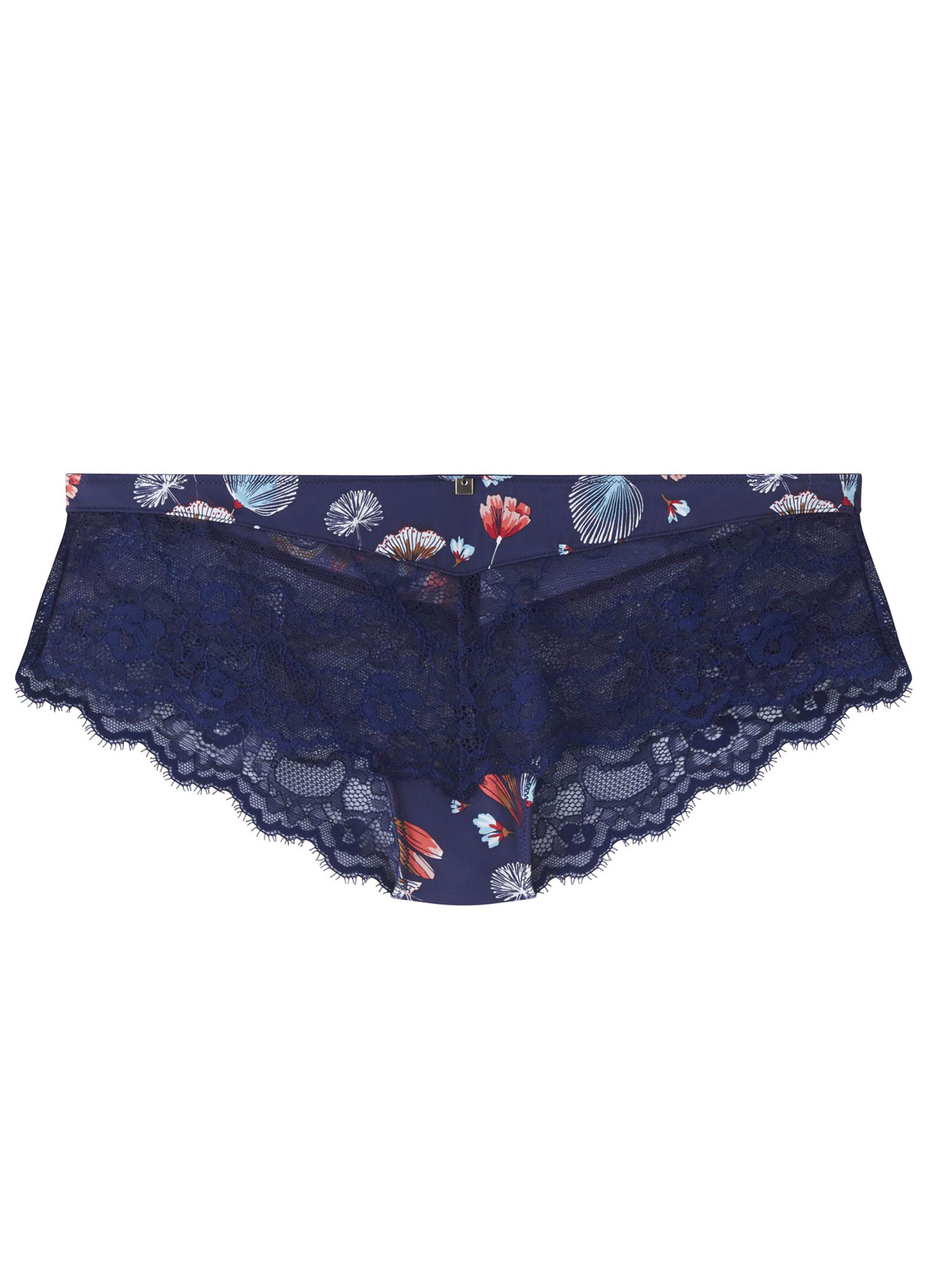 Culottes Shorty imprimé bleu Espiègle femme bleu Camille Cerf & Pomm'Poire Culottes Shorty imprimé bleu Espiègle femme bleu Bleu