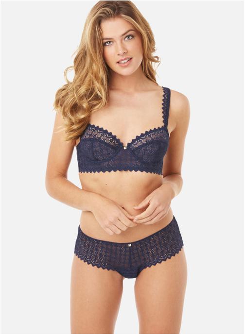 Camille Cerf & Pomm'Poire Culottes Shorty tanga bleu Culottée femme bleu