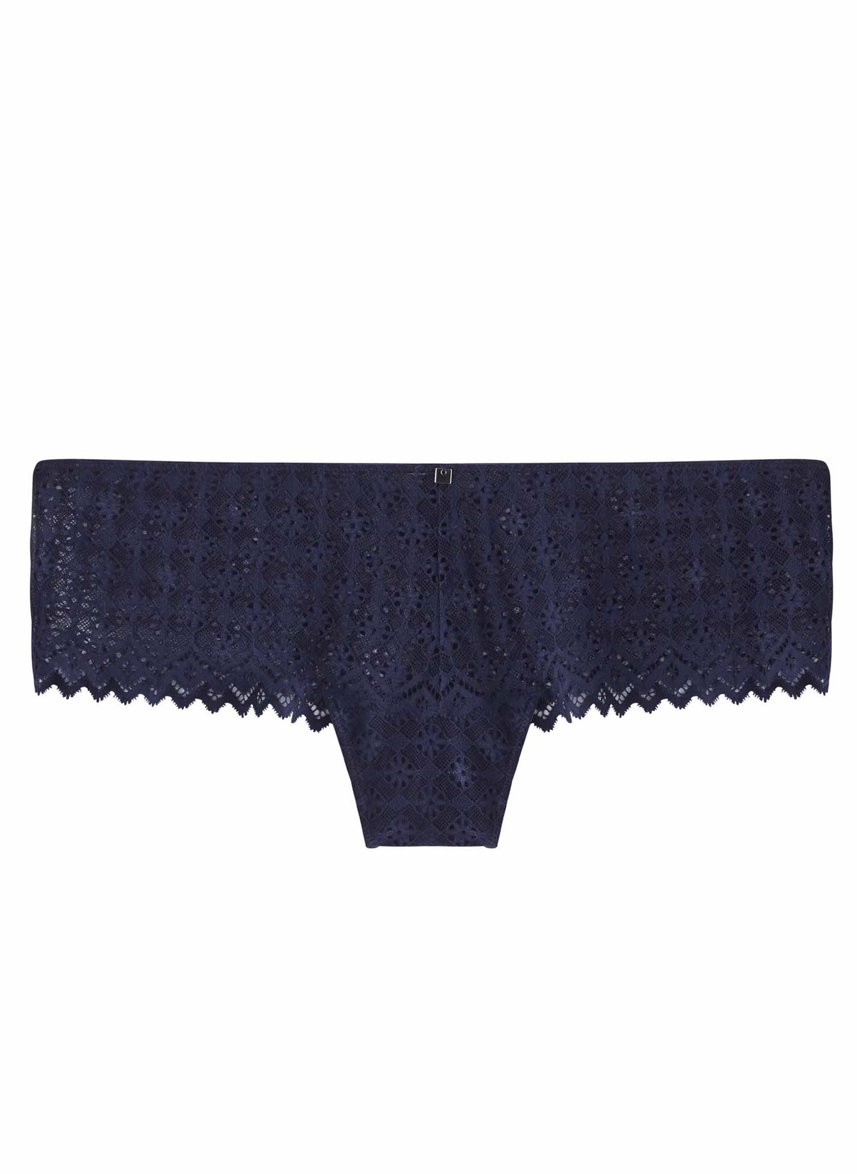 Culottes Shorty tanga bleu Culottée femme bleu Camille Cerf & Pomm'Poire Culottes Shorty tanga bleu Culottée femme bleu Bleu