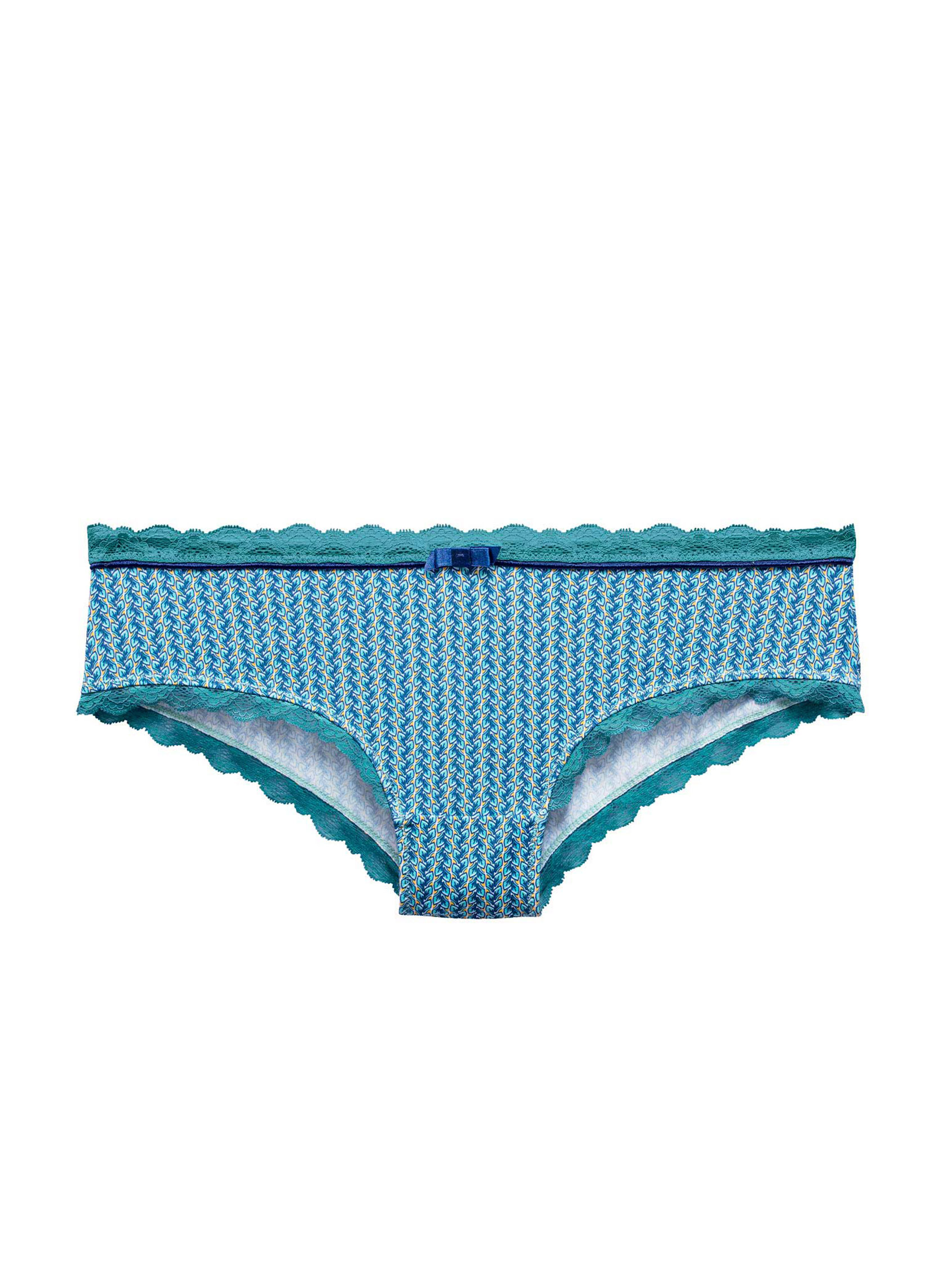 Culottes Shorty turquoise Rose femme bleu Pomm'Poire Culottes Shorty turquoise Rose femme bleu Bleu