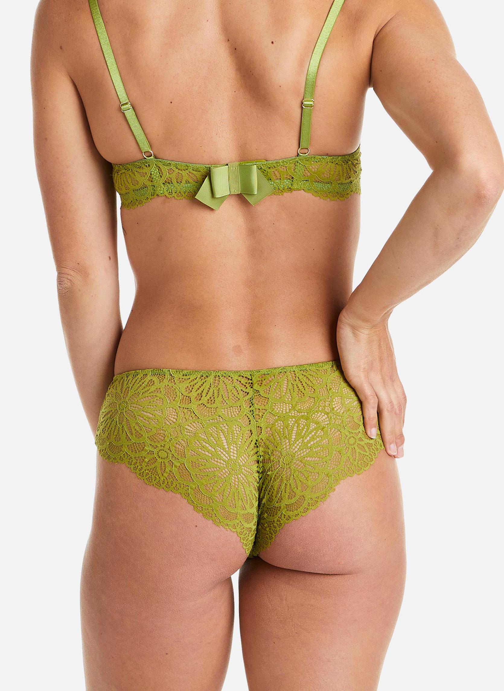 Culottes Shorty vert Fougère femme vert Camille Cerf & Pomm'Poire Culottes Shorty vert Fougère femme vert Vert