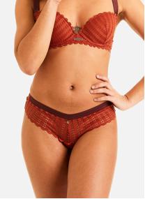 Culottes Shorty tanga caramel Speculoos femme marron