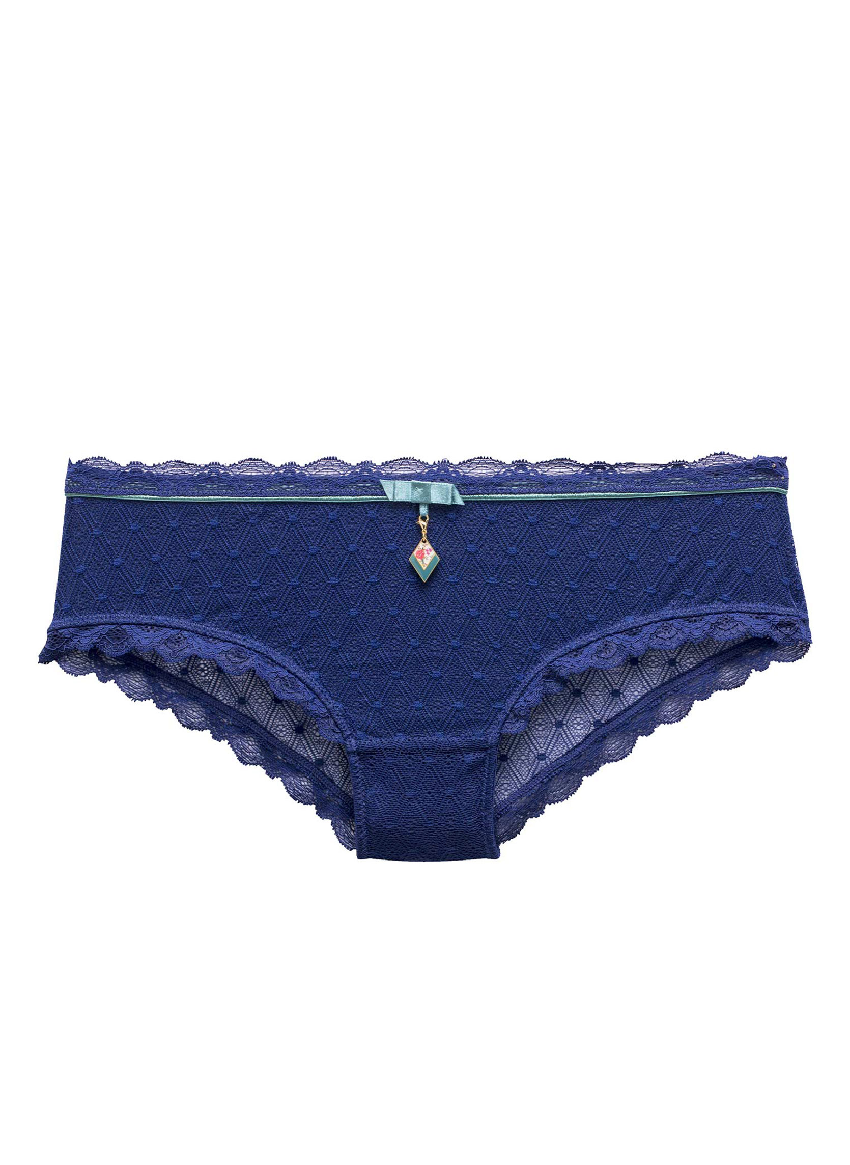 Culottes Shorty marine Reveil femme bleu Pomm'Poire Culottes Shorty marine Reveil femme bleu Bleu
