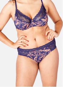Culottes Shorty en dentelle française bleu navy Yaoundé femme bleu Camille Cerf & Pomm'Poire Culottes Shorty en dentelle française bleu navy Yaoundé femme bleu Bleu