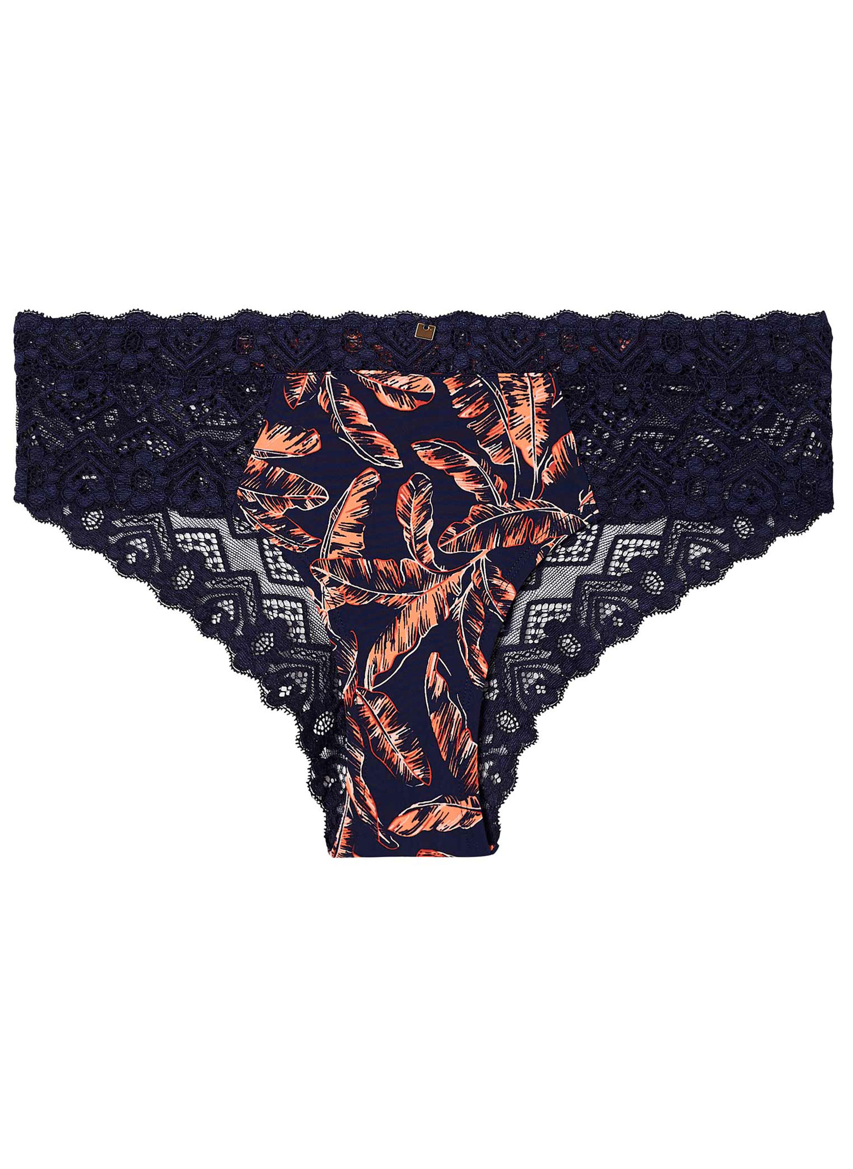 Culottes Shorty en dentelle française bleu navy Yaoundé femme bleu Camille Cerf & Pomm'Poire Culottes Shorty en dentelle française bleu navy Yaoundé femme bleu Bleu