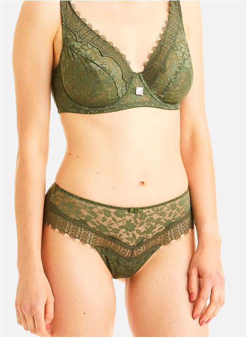 Pomm'Poire Culottes Shorty string vert Pamoison femme vert