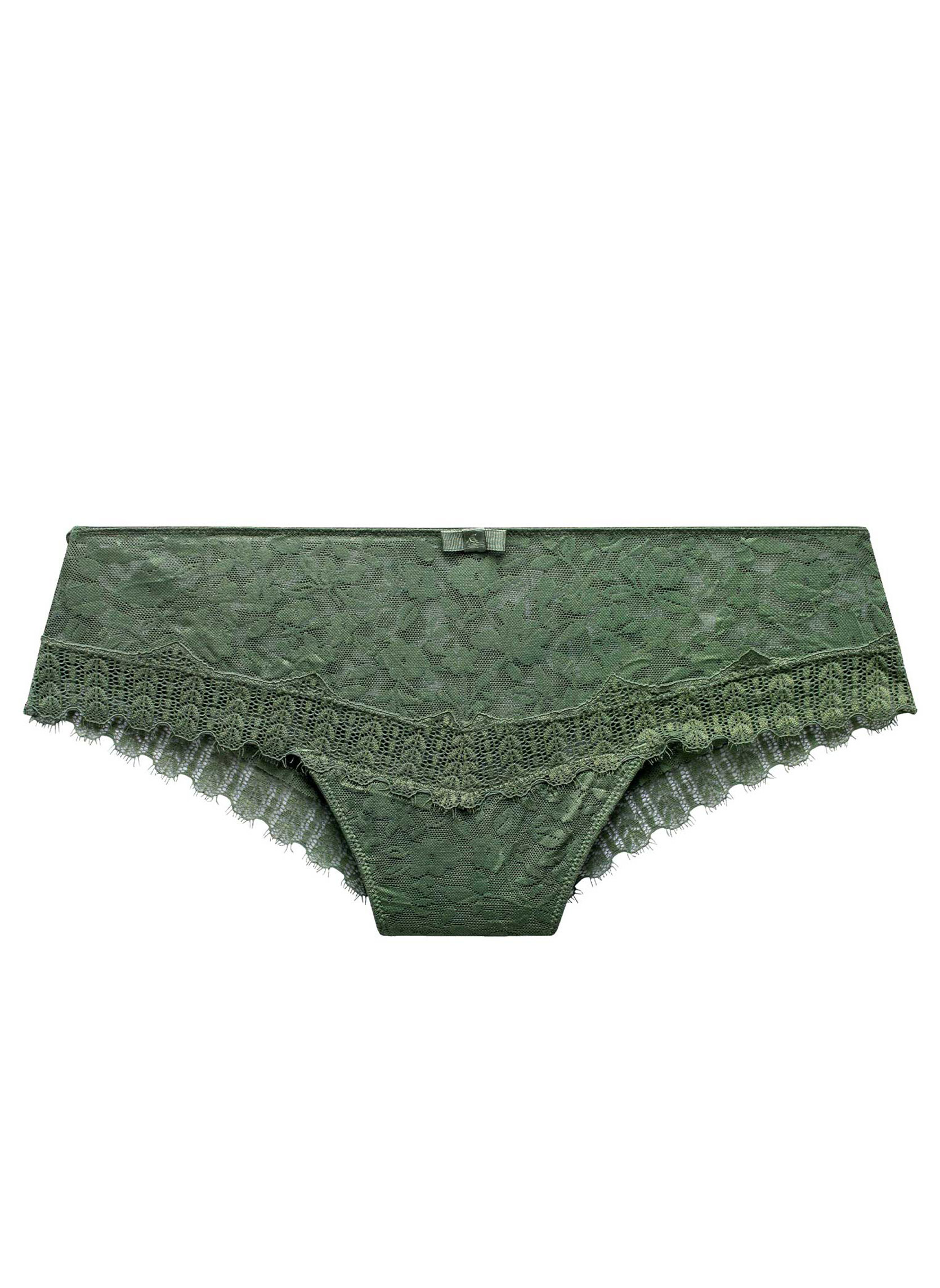 Culottes Shorty string vert Pamoison femme vert Pomm'Poire Culottes Shorty string vert Pamoison femme vert Vert