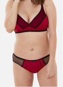 Culottes Boxer rouge/noir Tania femme rouge