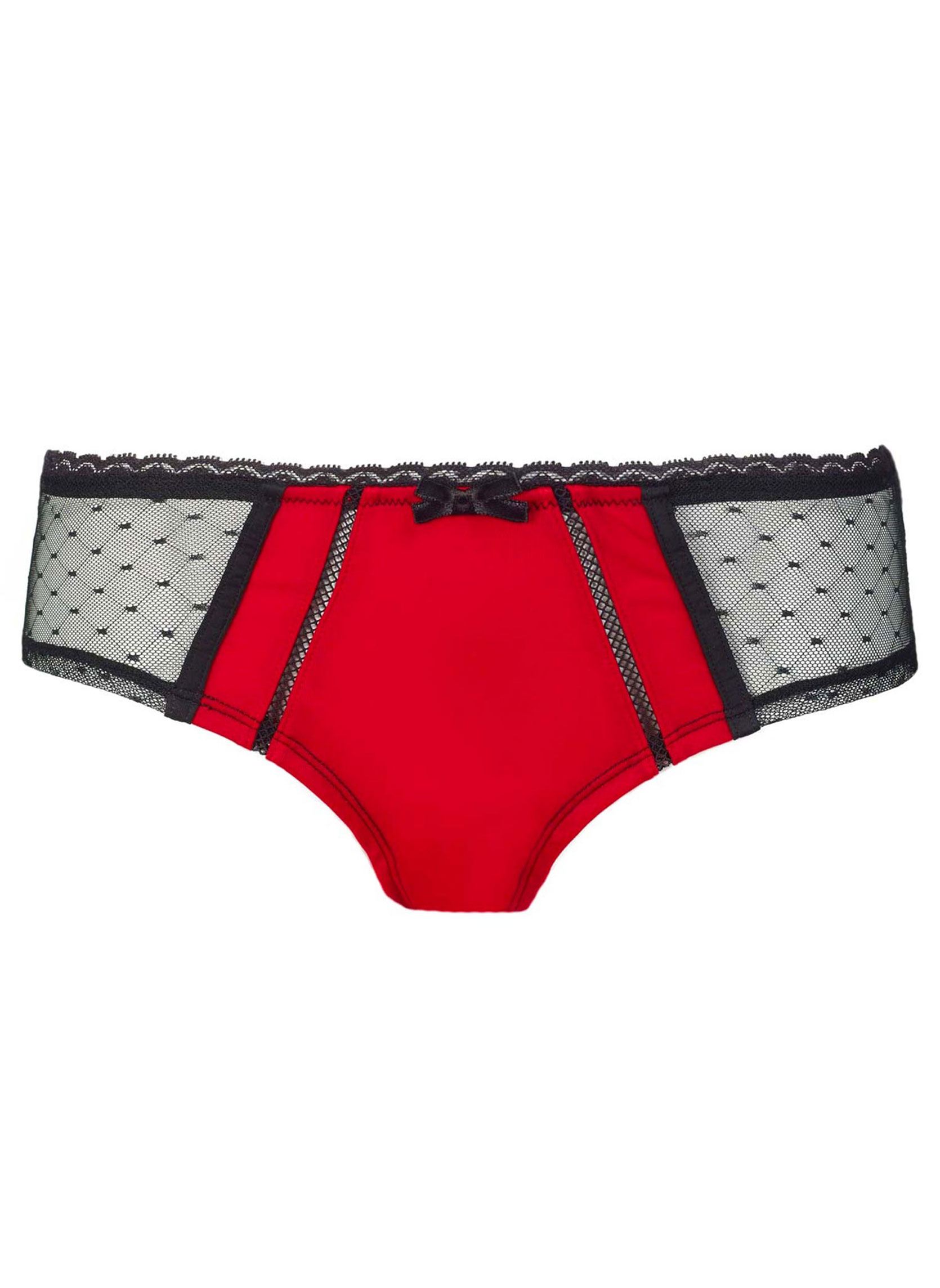 Culottes Boxer rouge/noir Tania femme rouge Pomm'Poire Culottes Boxer rouge/noir Tania femme rouge Rouge