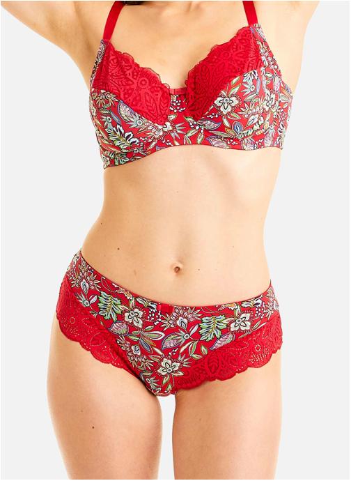 Pomm'Poire Culottes Shorty multico rouge Aria femme rouge