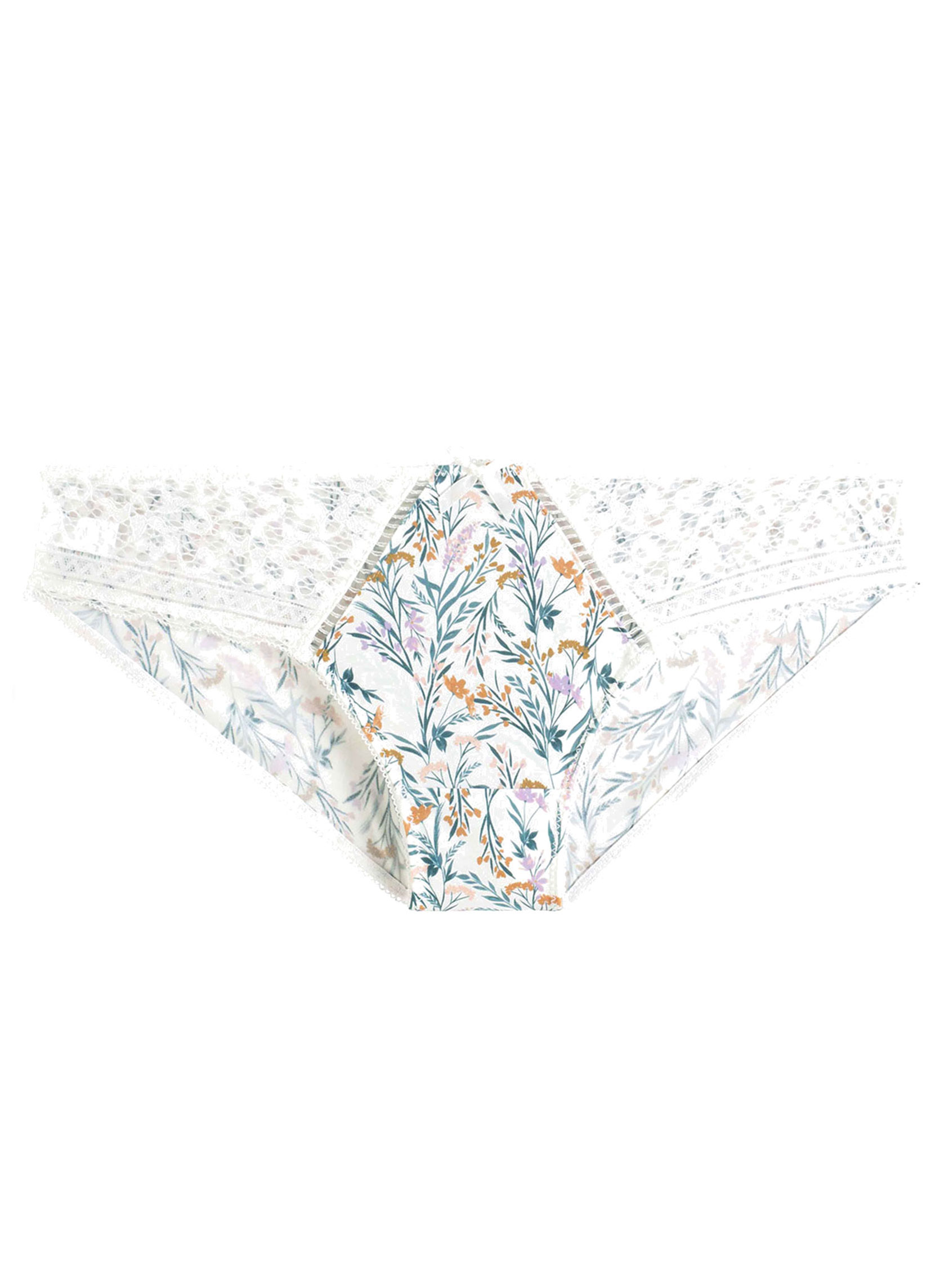 Culottes Shorty ivoire/orange Elena femme blanc Pomm'Poire Culottes Shorty ivoire/orange Elena femme blanc Blanc