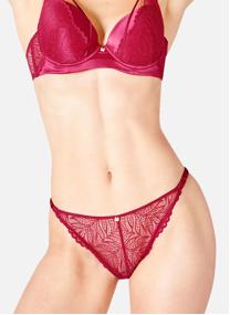 Culottes Culotte en dentelle bordeaux Amsterdam femme rose Camille Cerf & Pomm'Poire Culottes Culotte en dentelle bordeaux Amsterdam femme rose Rose