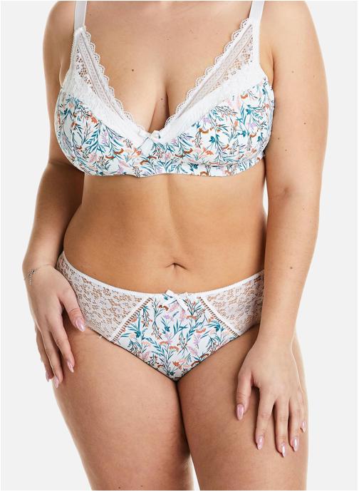 Pomm'Poire Culottes Culotte ivoire/orange Elena femme blanc